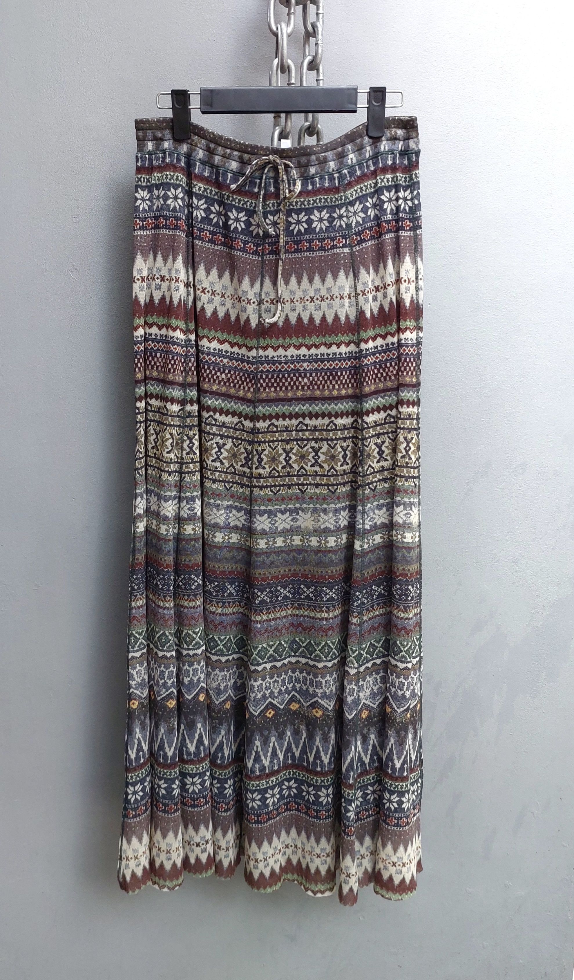 Jean Paul Gaultier Jean Paul Gaultier Tribal Print Mesh Top and Skirt Set Size XL / US 12-14 / IT 48-50 - 15 Thumbnail
