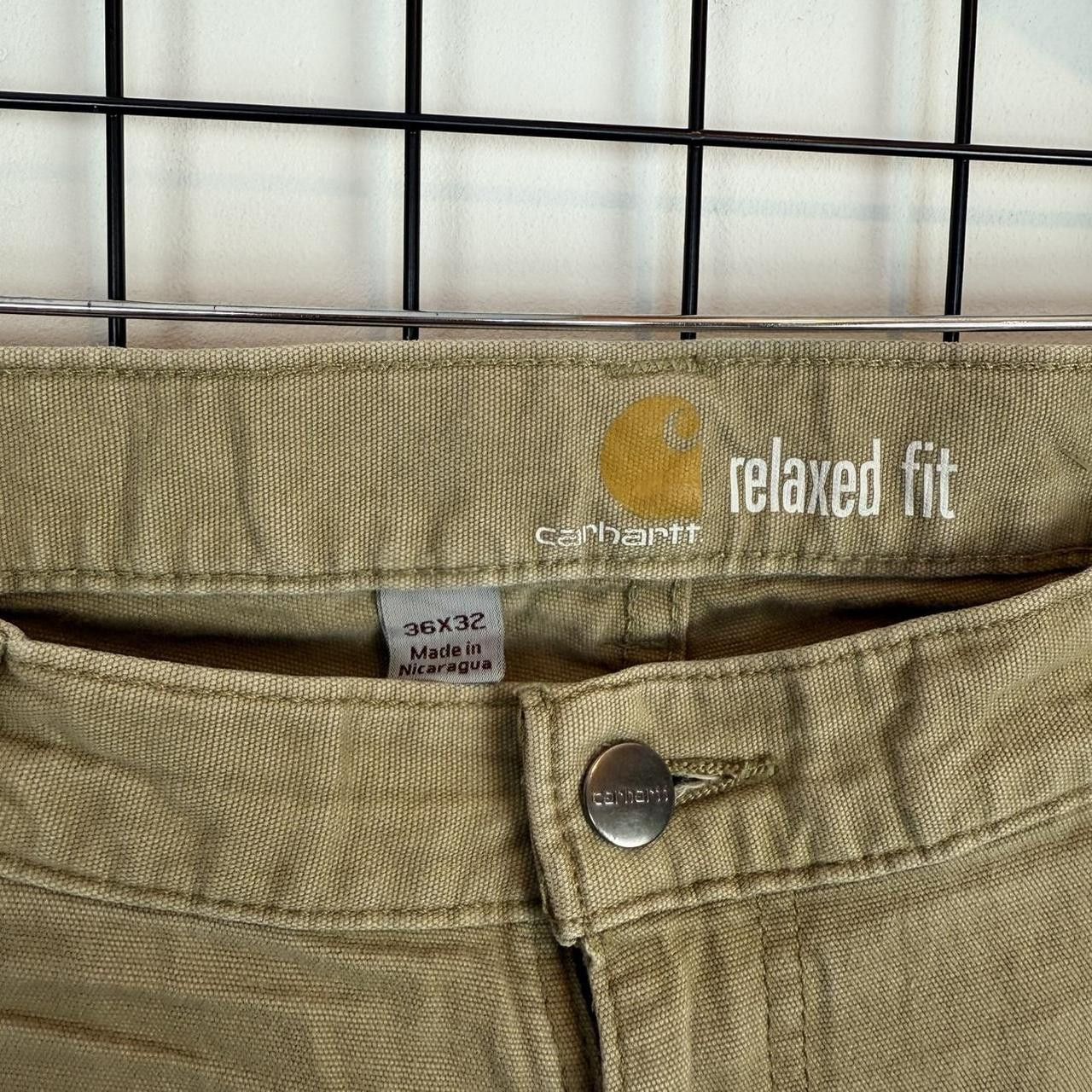 Carhartt Carhartt Beige Cargo Trousers Vintage Workwear Pants Size US 34 / EU 50 - 3 Thumbnail