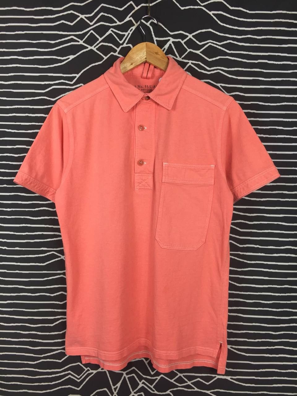 Nigel Cabourn × Vintage Nigel Cabourn Stock No 55 Big Pocket Made In Japan Polo Tee Size US M / EU 48-50 / 2 - 2 Thumbnail