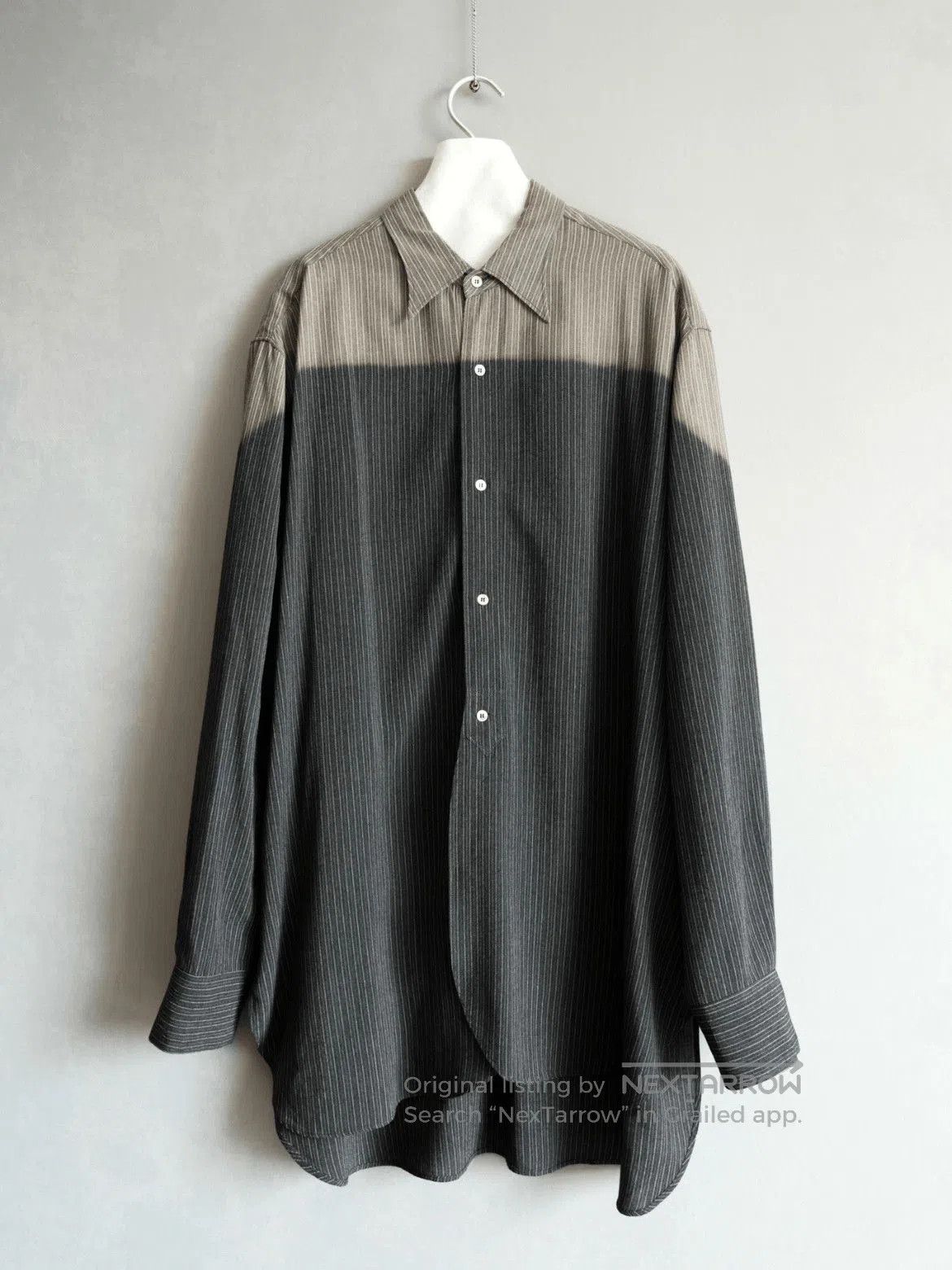 Yohji Yamamoto Yohji Yamamoto Pour Homme 96AW Fading Shirt. Size US M / EU 48-50 / 2 - 1 Thumbnail