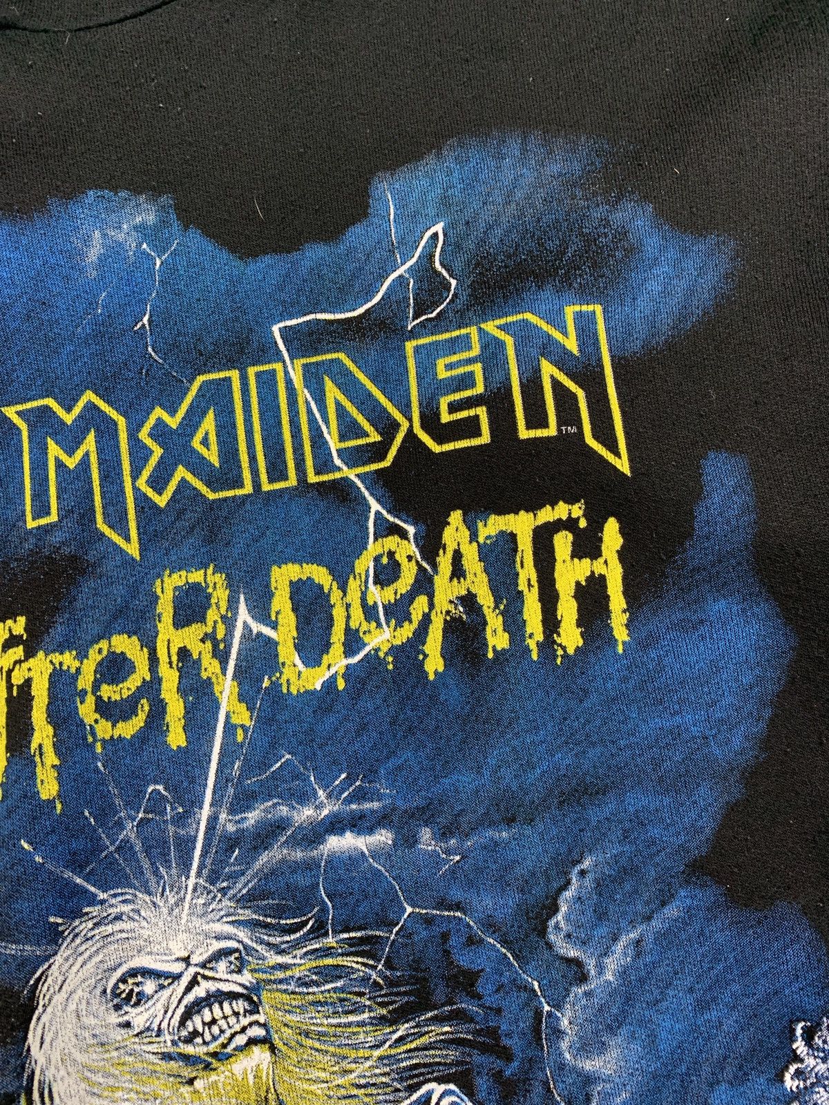 Band Tees Vintage Iron Maiden Rock Band Hoodie Live After Death 1985 Size US XL / EU 56 / 4 - 6 Thumbnail