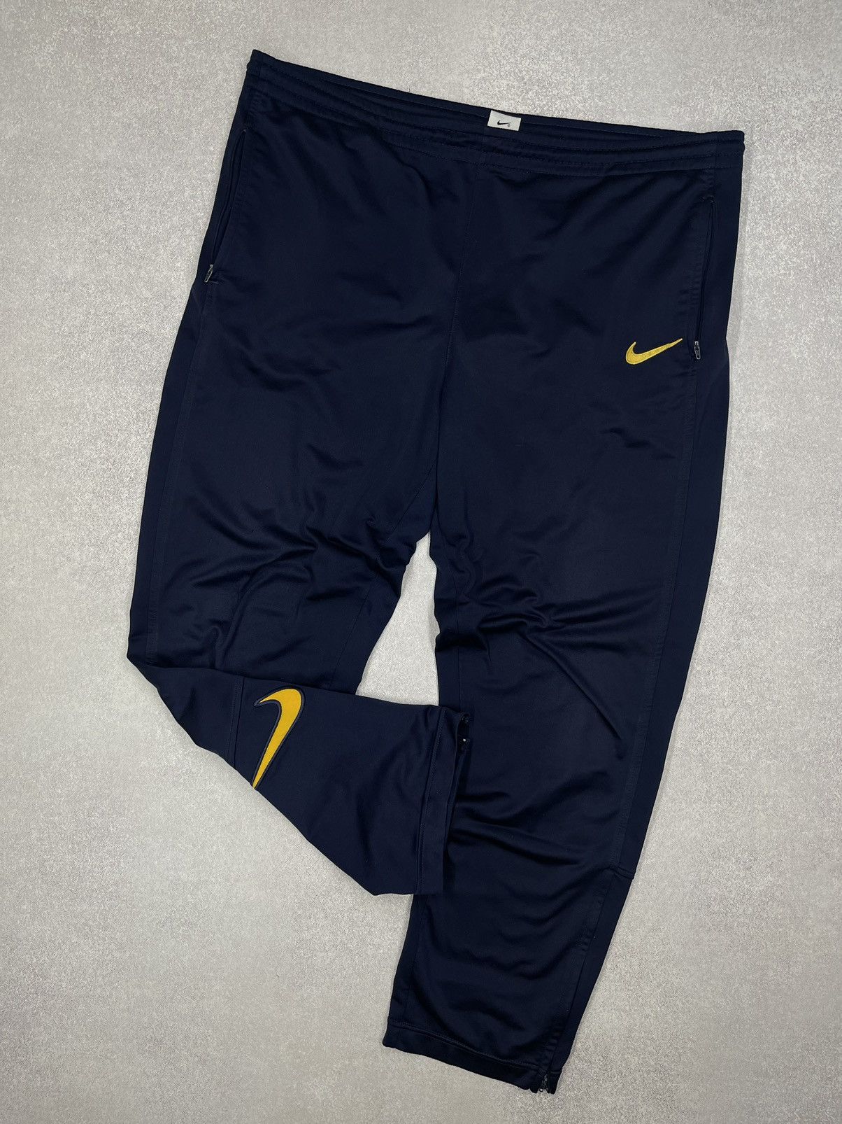 Vintage Nike Double Big Logo Swoosh Navy Sweatpants Y2K ACG