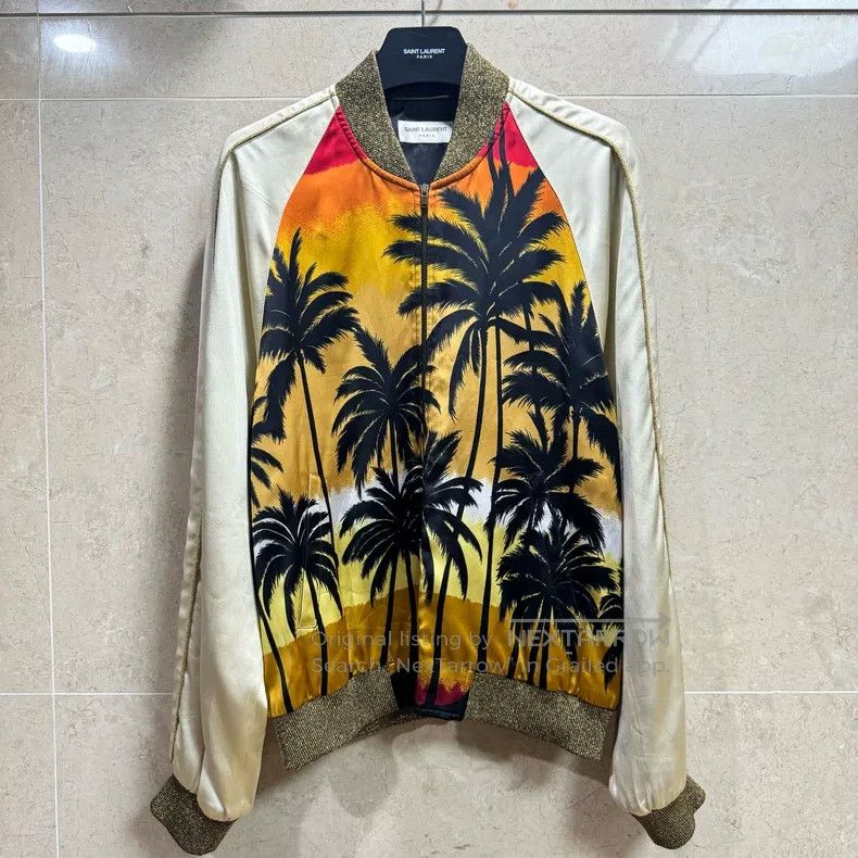 Saint Laurent Paris Saint Laurent Paris Palm Tree Jacket Size US S / EU 44-46 / 1 - 1 Thumbnail