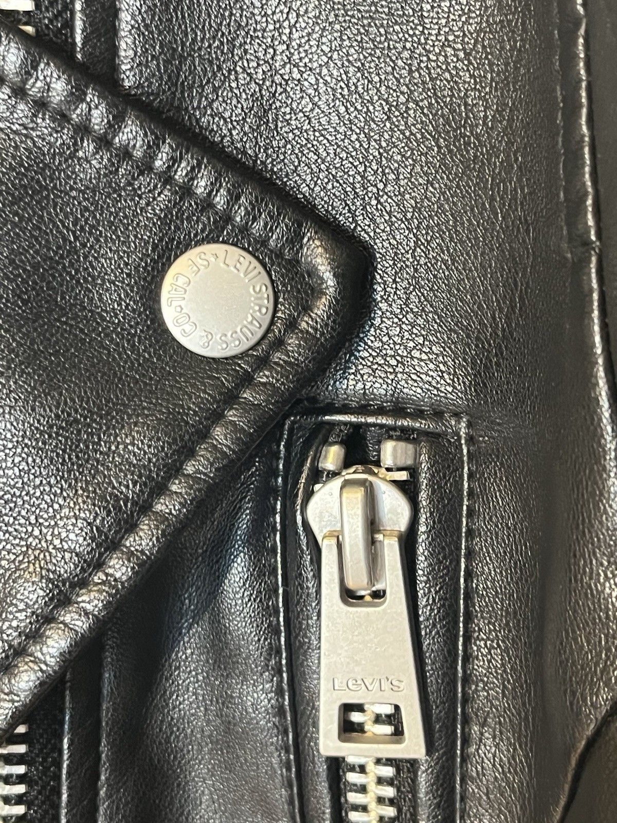 Levi's Levi's Faux Leather Asymmetrical Zip Motorcycle Moto Jacket Size S / US 4 / IT 40 - 16 Thumbnail