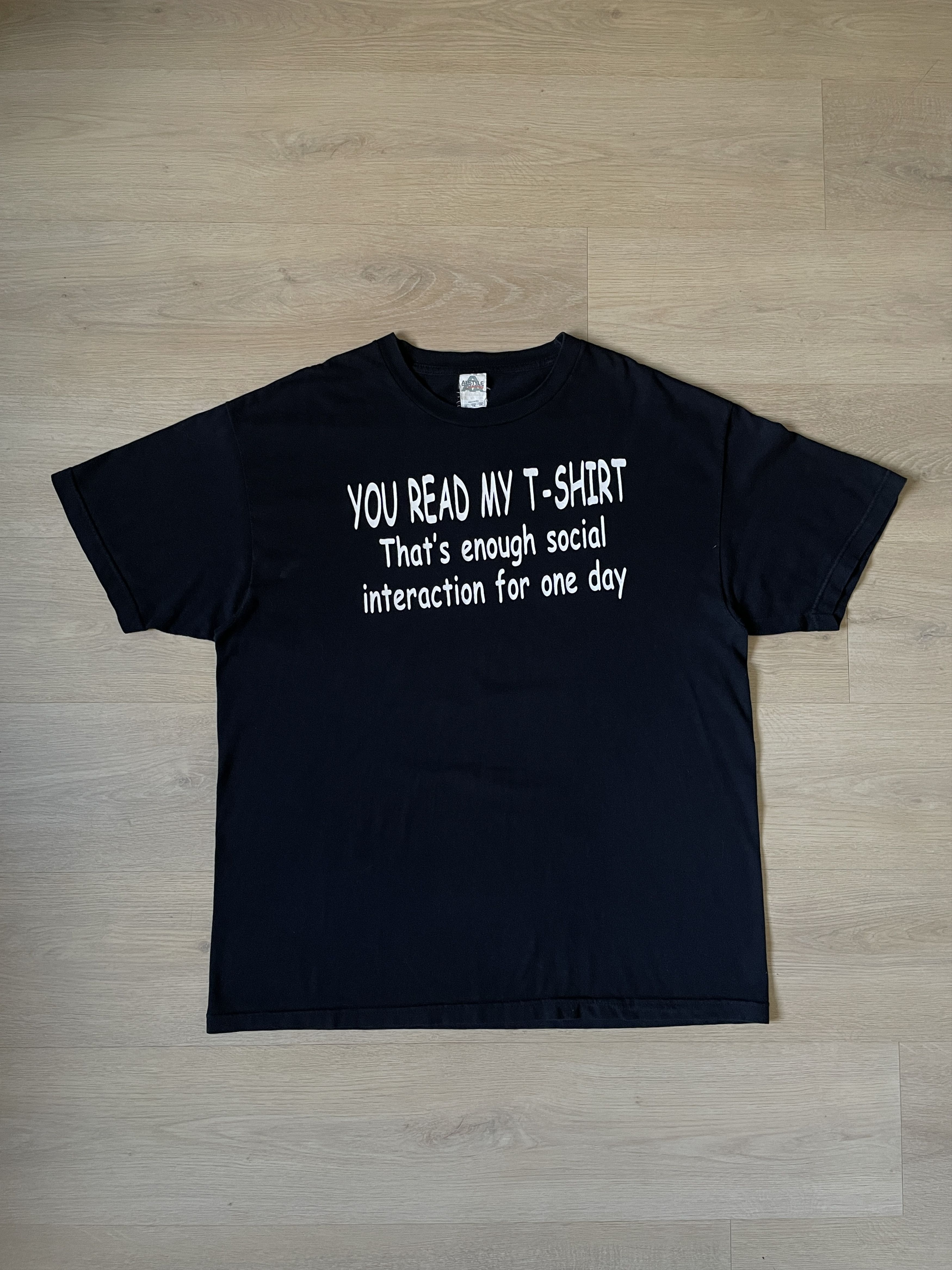 Vintage THAT'S ENOIGH SOCIAL INTERACTION FOR ONE DAY Size US XL / EU 56 / 4 - 2 Thumbnail