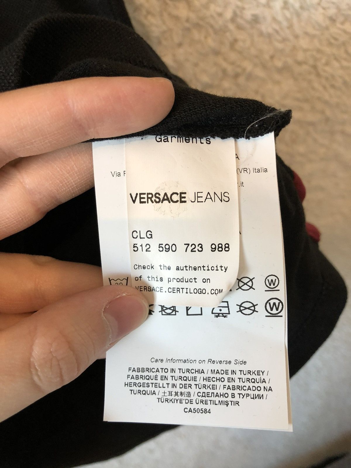 Versace Polo Shirt Versace Jeans Logo Black Size US M / EU 48-50 / 2 - 5 Thumbnail