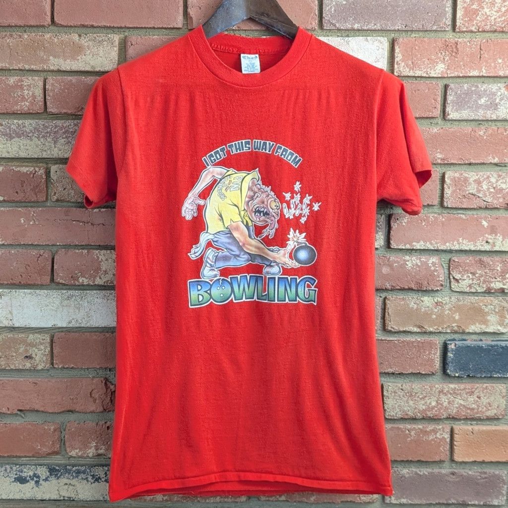 Vintage Vintage USA Made I Got This Way From Bowling Shirt Size US M / EU 48-50 / 2 - 1 Thumbnail