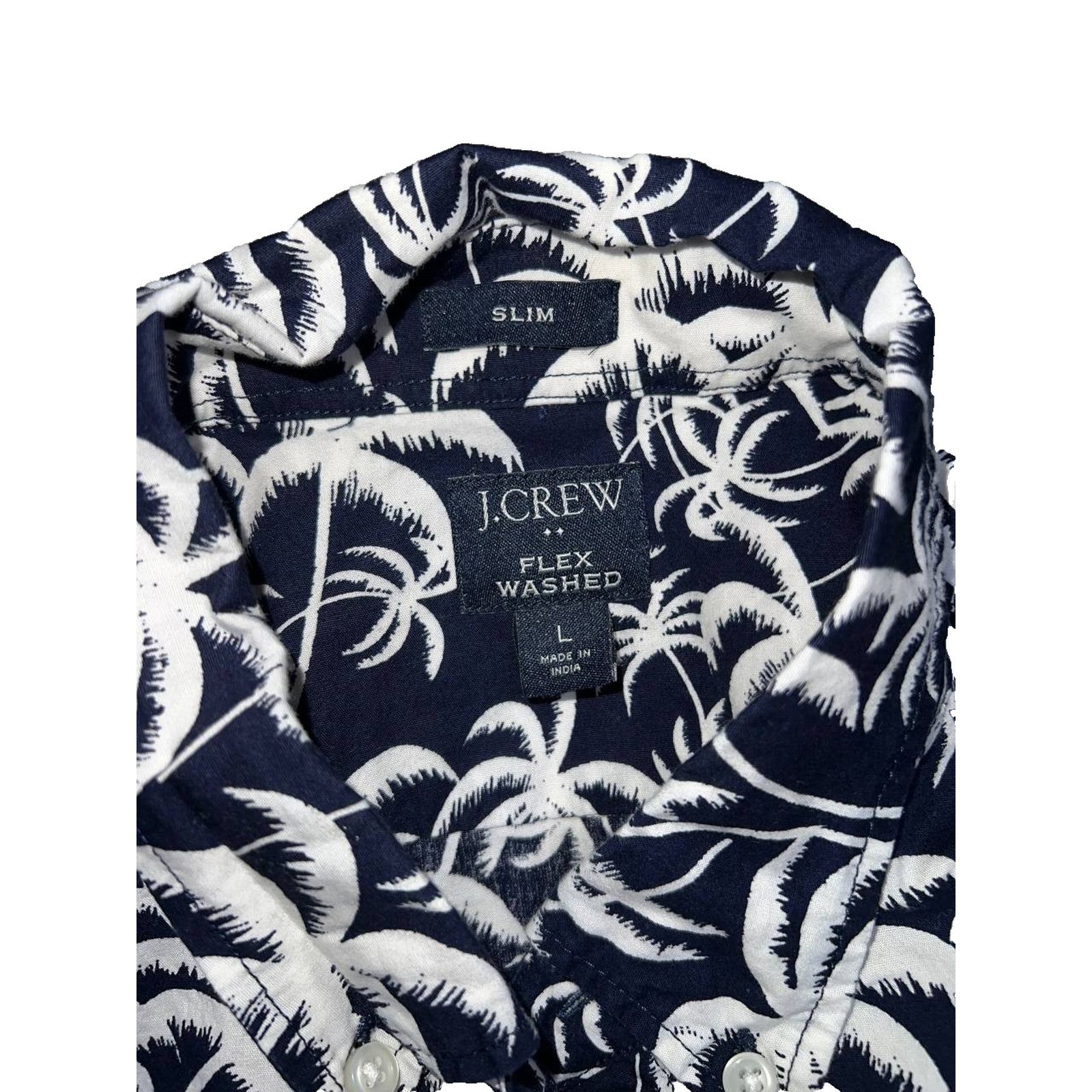 J.Crew J.Crew Short-sleeve Y2K Casual Beach Men Black L A003167 Size US L / EU 52-54 / 3 - 4 Thumbnail