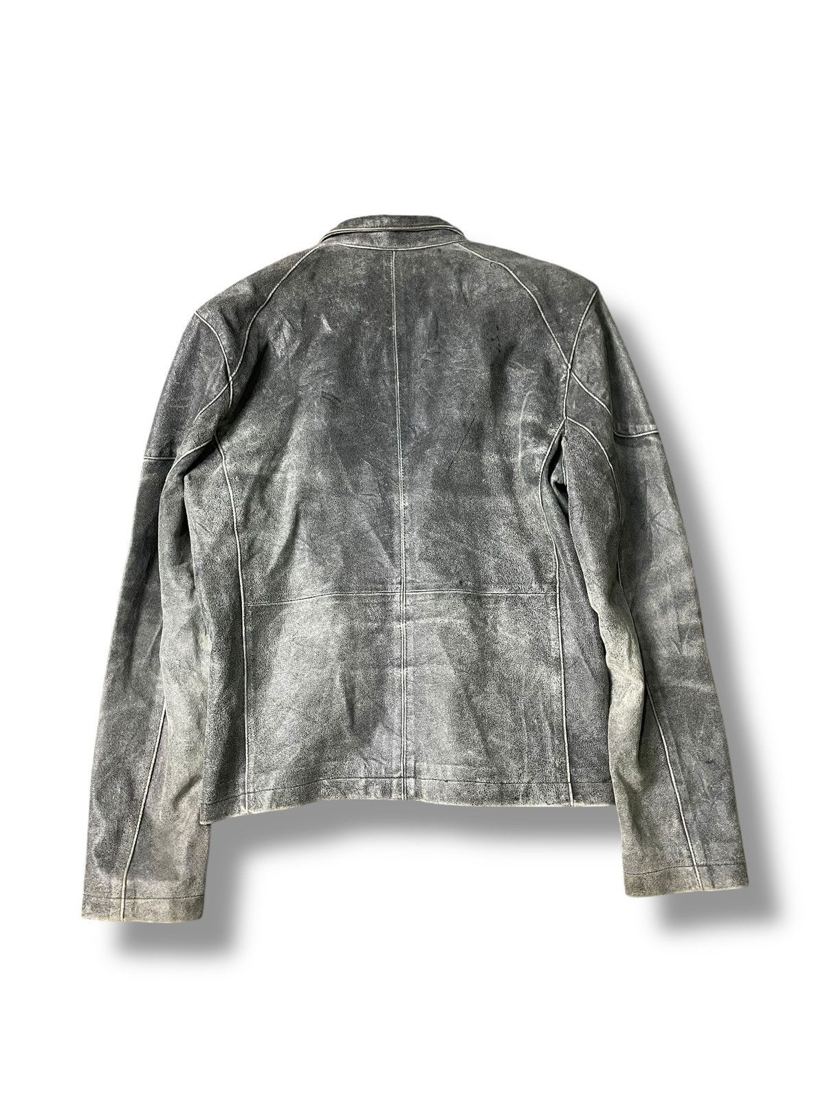 Japanese Brand × Vintage Vintage IKKA Distressed Leather Jacket (99) Size US XL / EU 56 / 4 - 7 Thumbnail