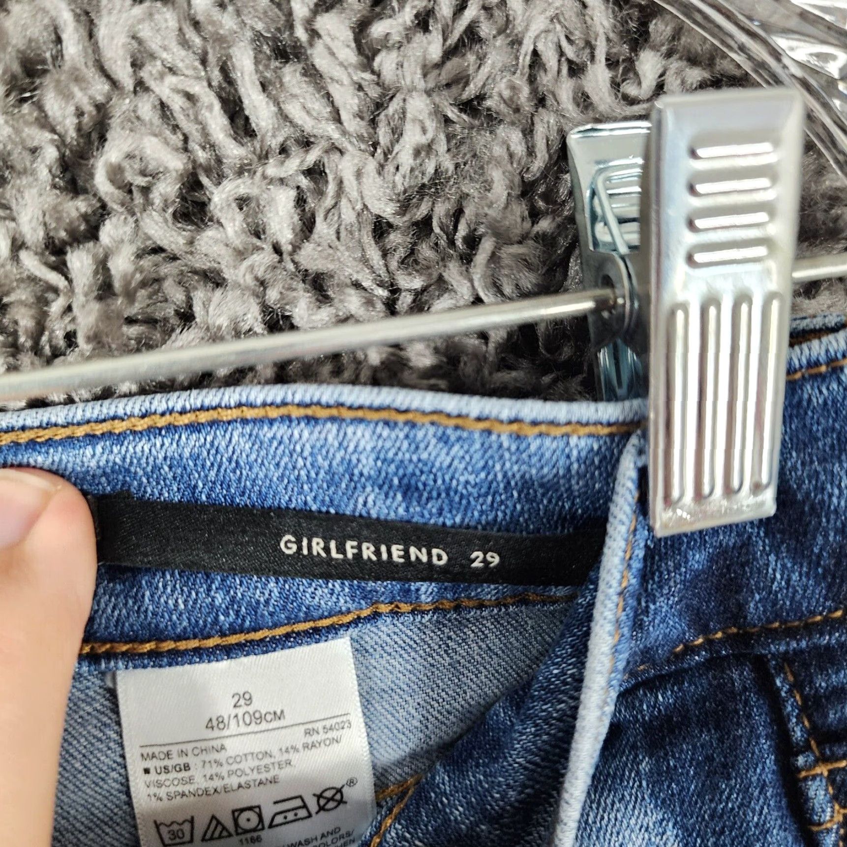 Banana Republic Banana Republic Jeans Girlfriend Two-Toned Blue Size 29 Womens Size 29" - 3 Thumbnail