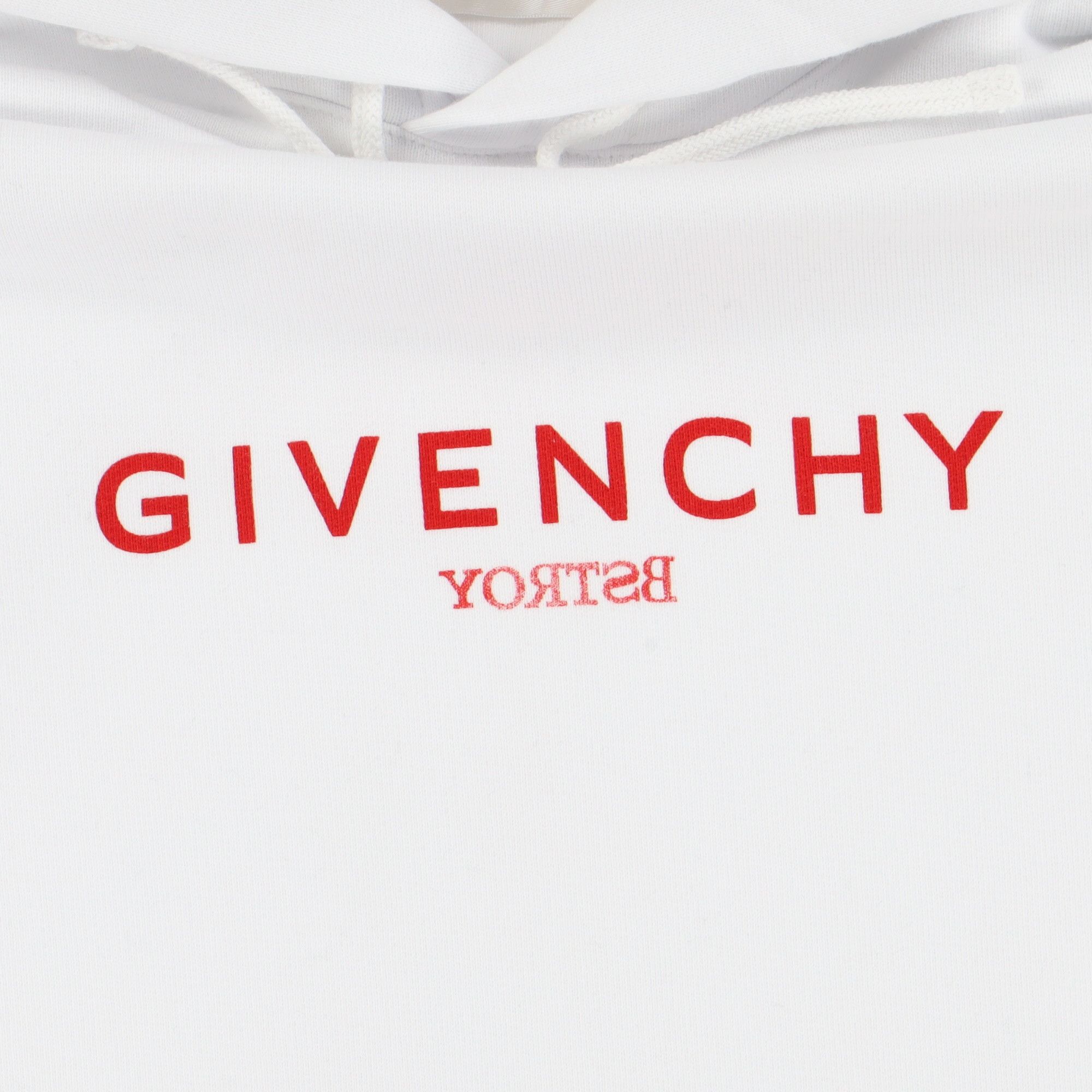 (B).Stroy × Givenchy White Reverse Logo Hoodie Size US S / EU 44-46 / 1 - 6 Thumbnail