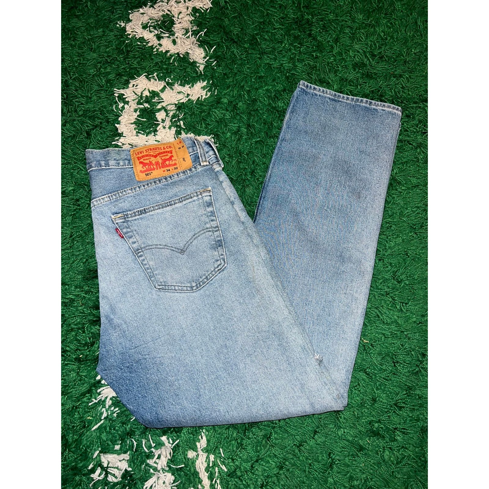 Levi's Y2K Levi's Strauss Riveted Button Jeans Denim Jean 34x32 Size US 34 / EU 50 - 1 Thumbnail