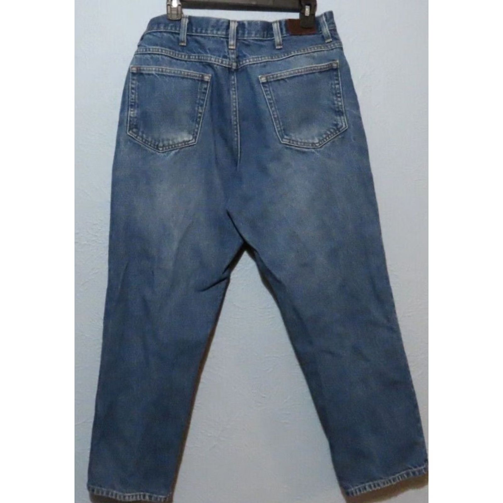 Vintage VINTAGE L.L. Bean Jeans Men 34x29 Blue Denim Pant Relaxed Fit 5-Pocket Logo USA Comfort Breathable Lined Straight Vintage USA Mens Jeans Size US 34 / EU 50 - 7 Thumbnail
