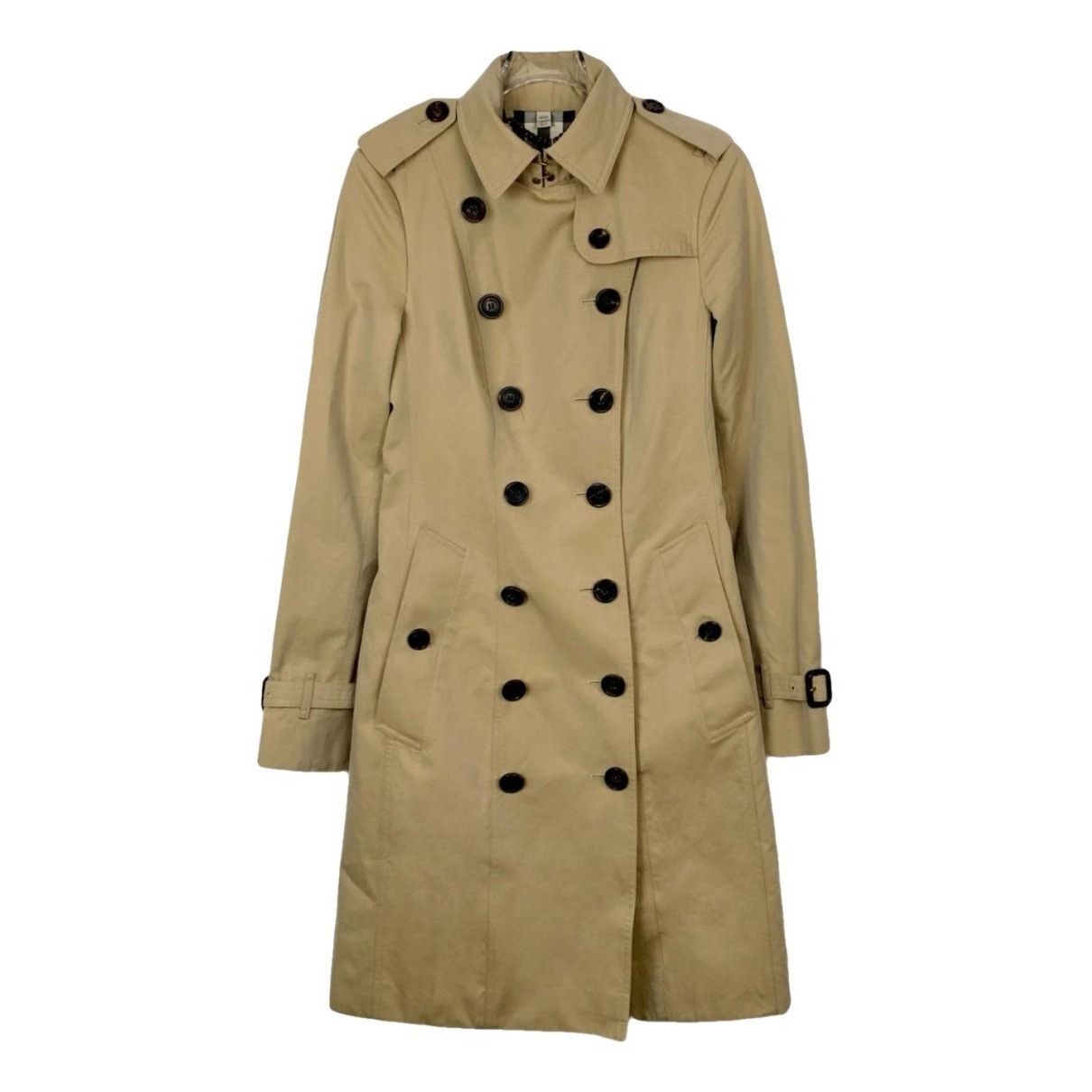 Burberry beige cotton burberry coat Size XS / US 0-2 / IT 36-38 - 1 Thumbnail