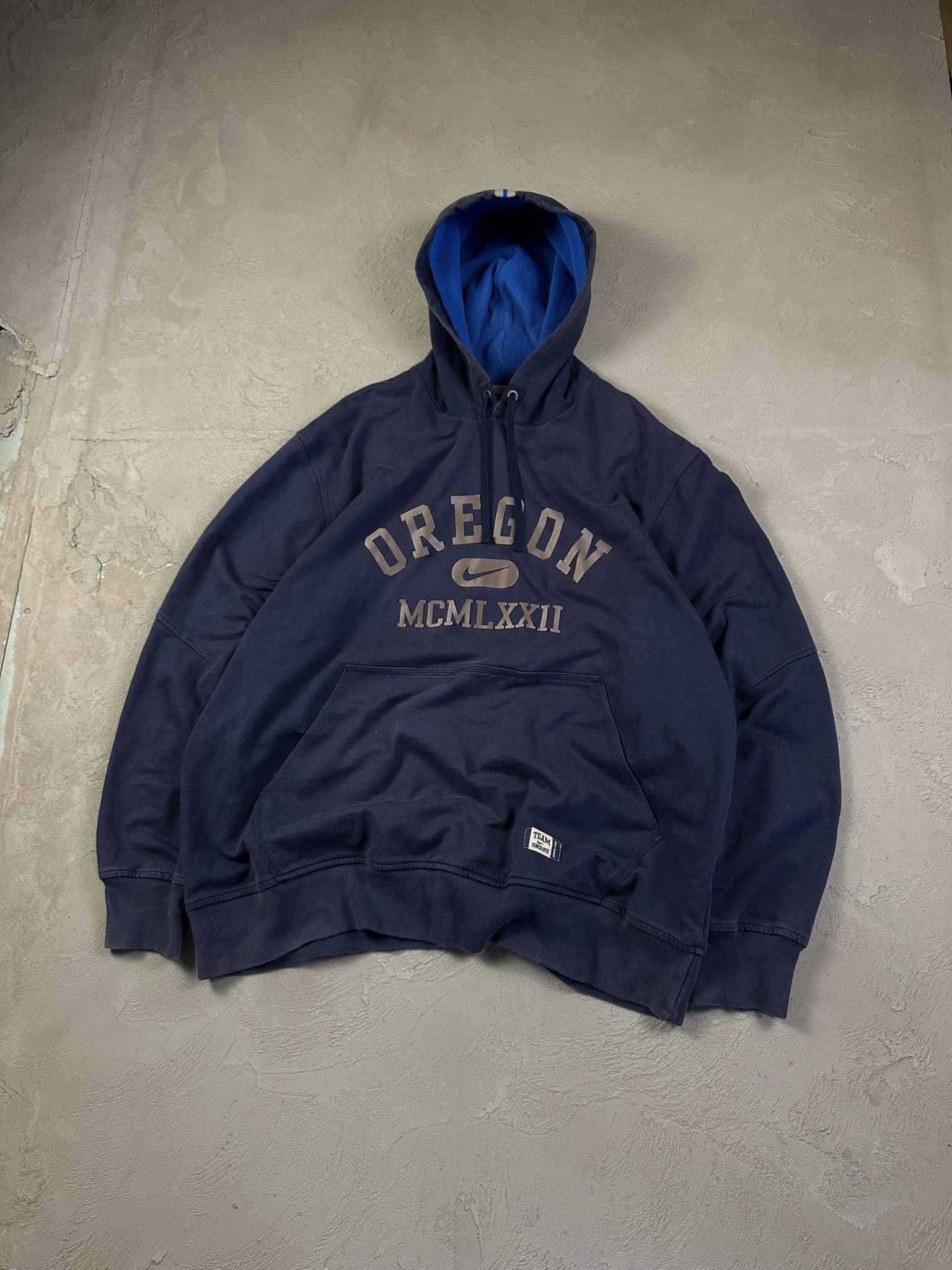 00s Vintage Nike Oregon Swoosh Spellout Boxy Y2k Hoodie