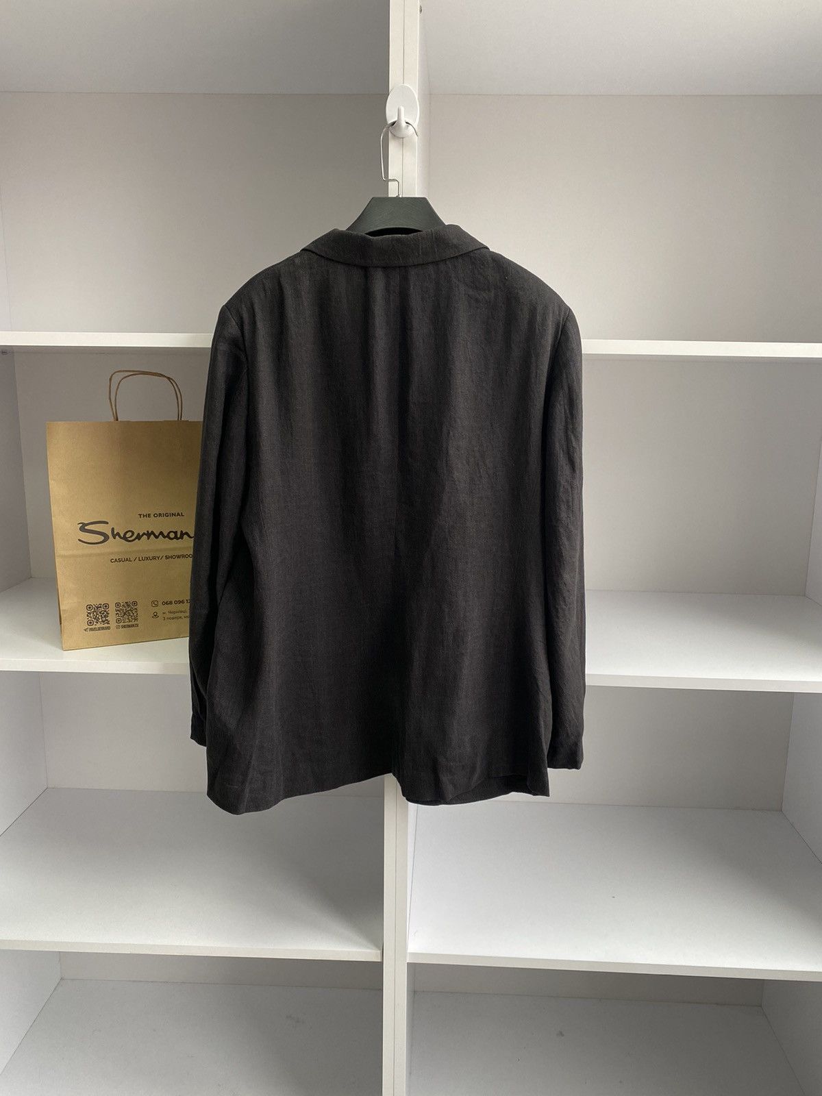 Designer × Jil Sander × Vintage Vintage Jil Sander Women’s Luxury Designer Grey Blazer Size L / US 10 / IT 46 - 13 Thumbnail