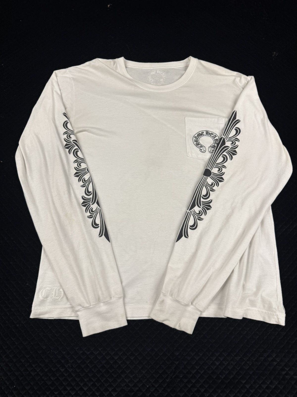 Chromehearts floral horseshoe longsleeve shirt