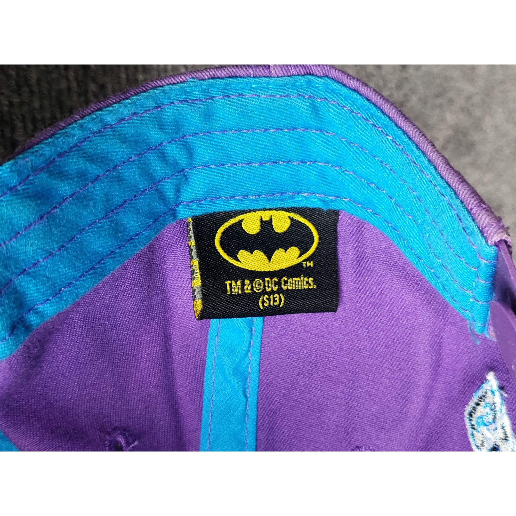 DC Comics Batman DC Comics Snapback Purple Embroidered Logo Casual Str Size ONE SIZE - 7 Thumbnail