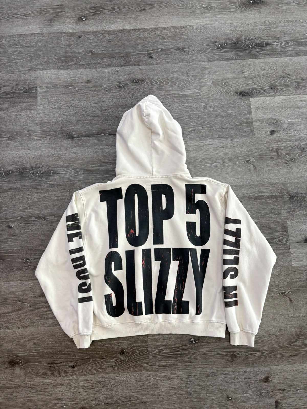 Godspeed Godspeed x Slizzy “Top 5 Slizzy” VVS Hoodie (Bone) Size US M / EU 48-50 / 2 - 2 Thumbnail