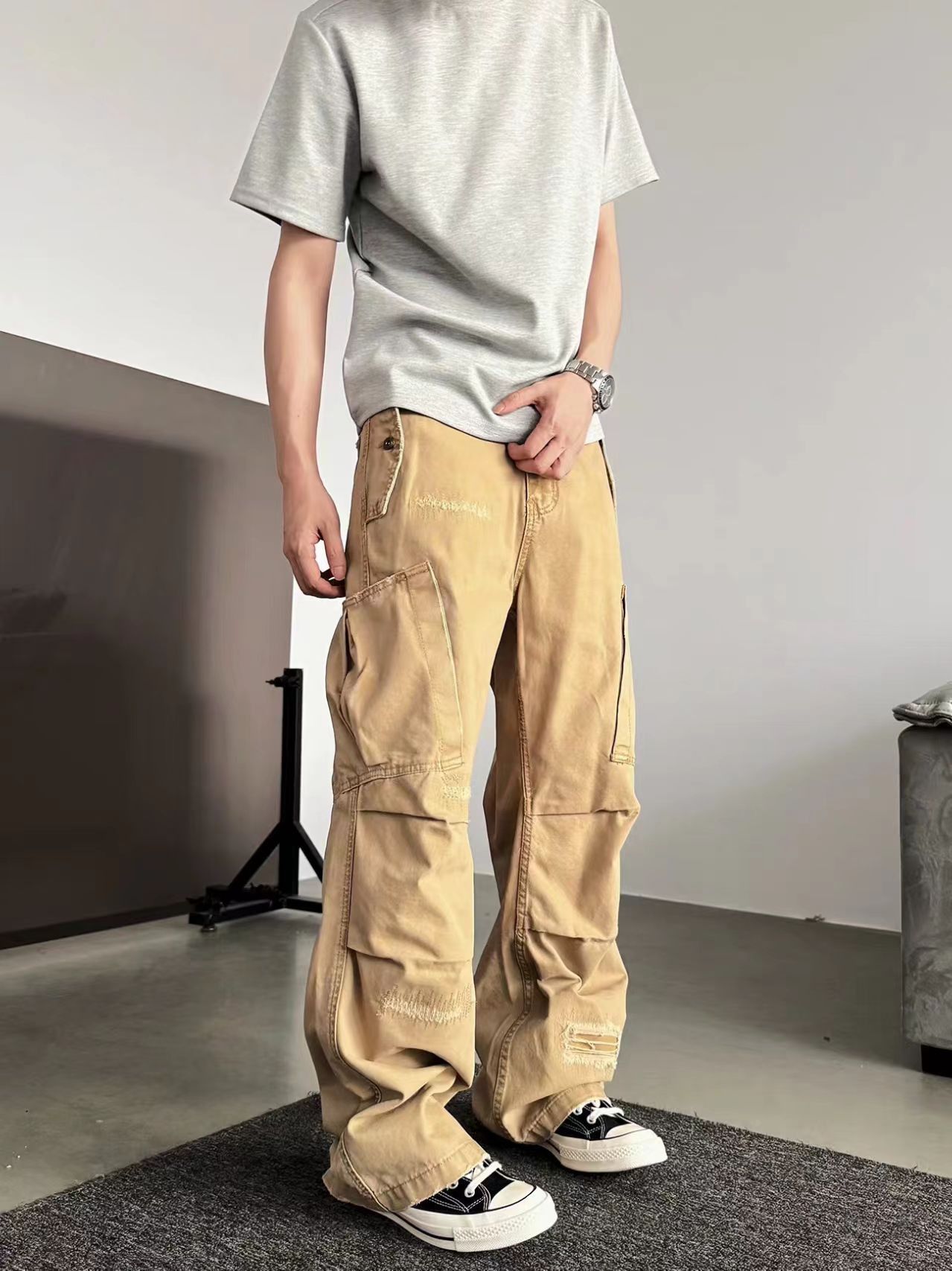 Other Relaxed-fit straight-leg jeans with slanted pockets Size US 30 / EU 46 - 2 Thumbnail
