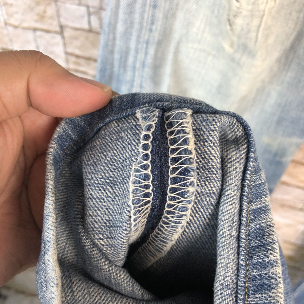 Levi's Levis Blue Distressed faded Denim Pants #A961 Size US 29 - 11 Thumbnail