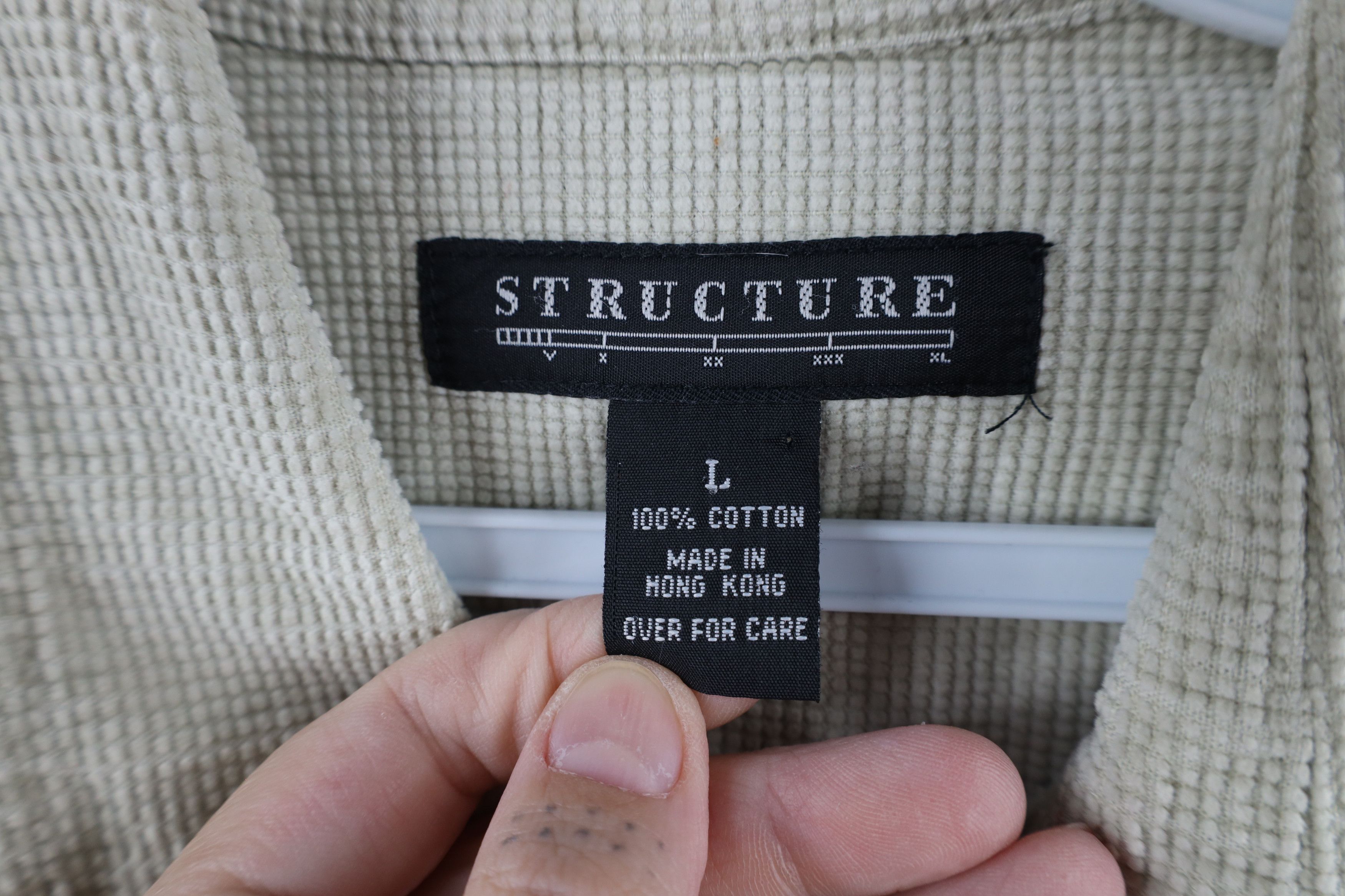 Vintage Vintage 90s Streetwear Heavyweight Collared Button Shirt Size US L / EU 52-54 / 3 - 5 Thumbnail