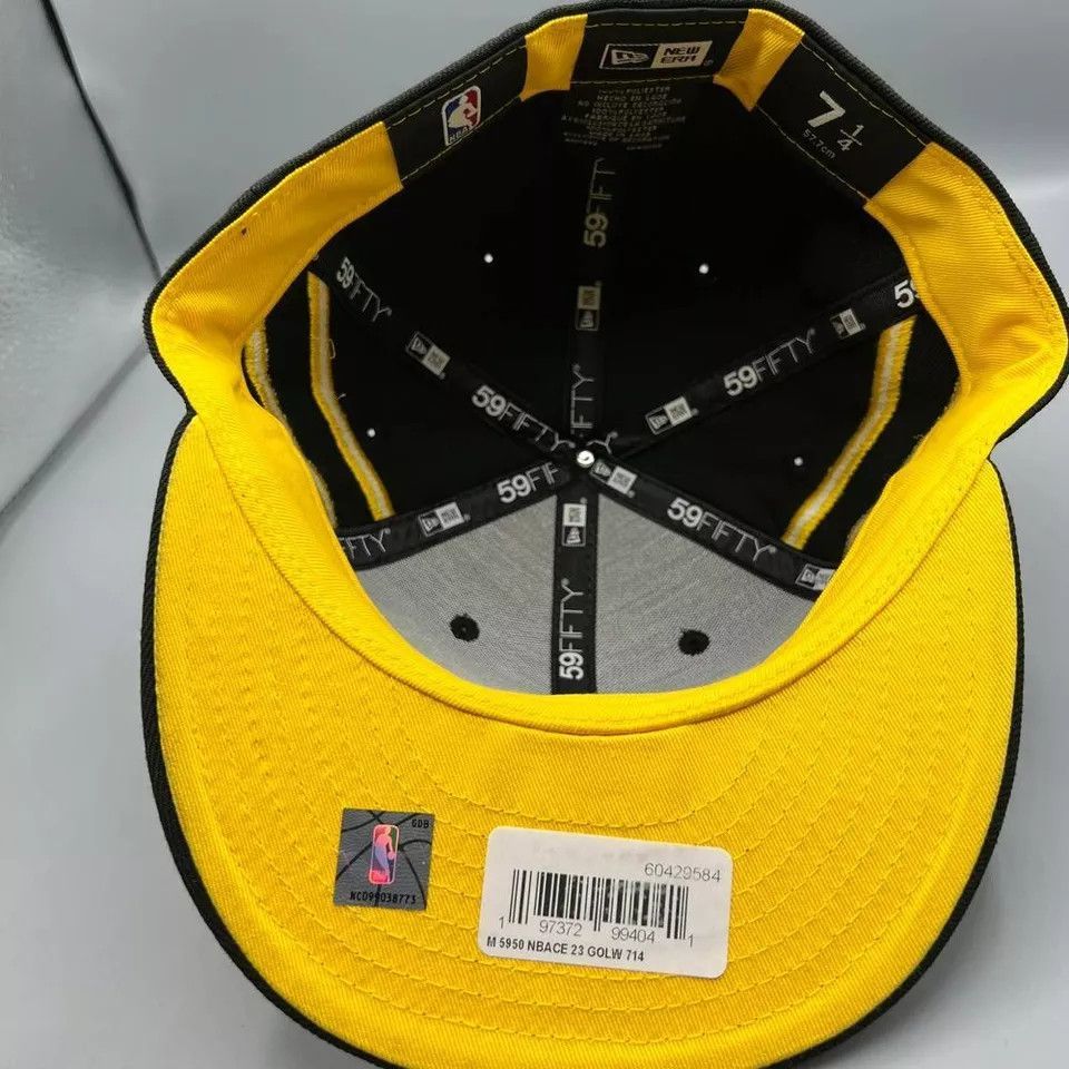 New Era Golden State Warriors Hat Men 7 1/4 59Fifty New Era Fitted Size ONE SIZE - 5 Thumbnail