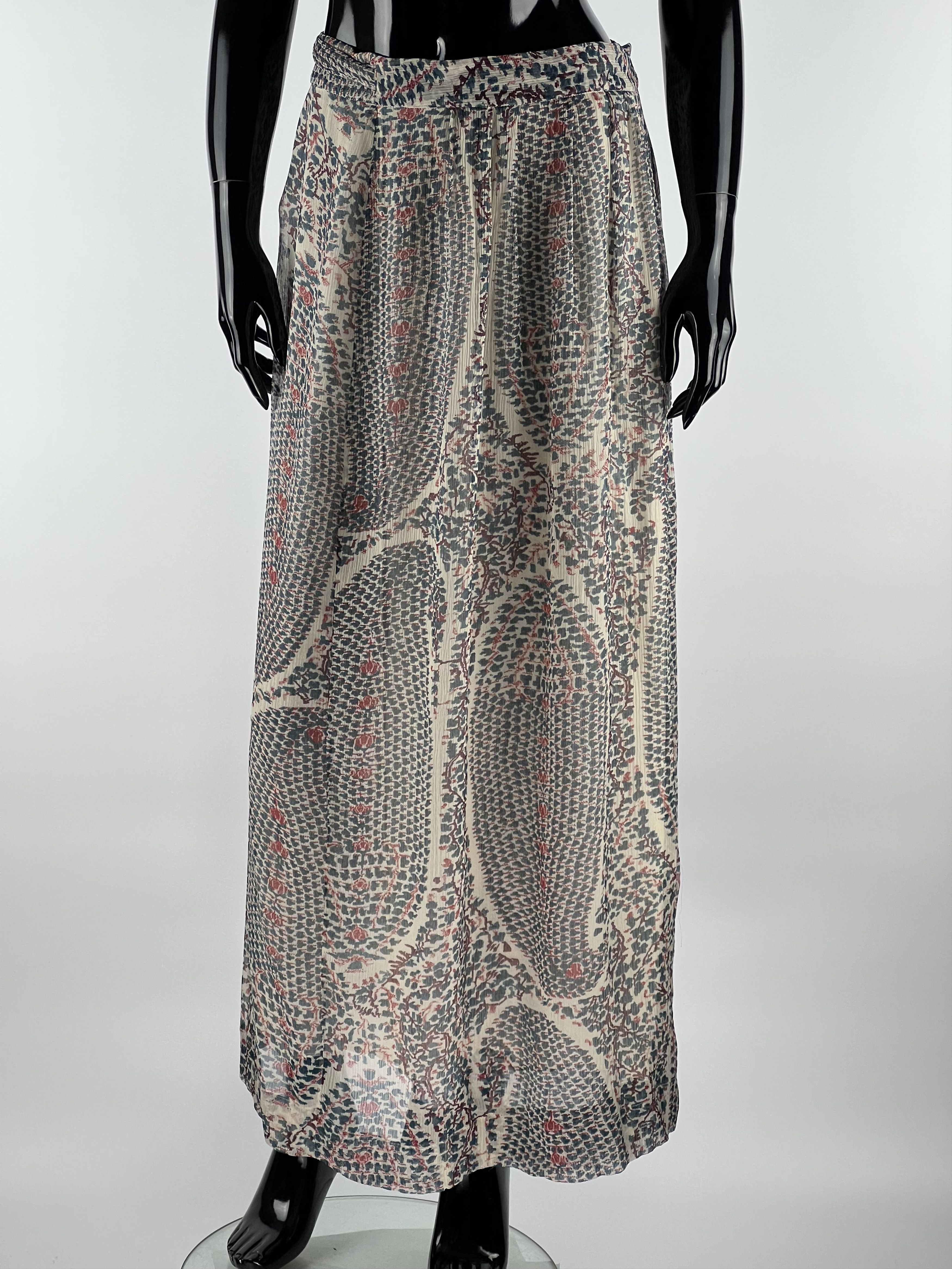 Isabel Marant × Isabel Marant Etoile Isabel Marant Etoile Silk Maxi Wrap Skirt Size 40 Size 32" / US 10 / IT 46 - 1 Thumbnail