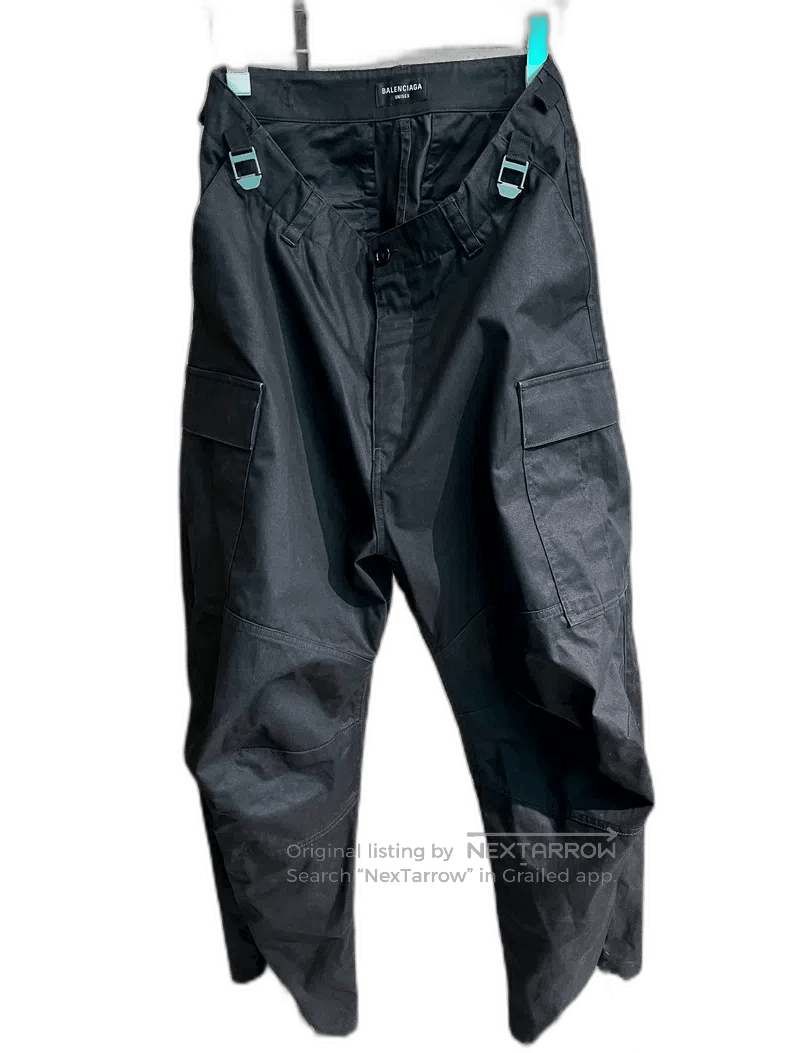 Balenciaga Balenciaga Black Cargo Pants Size S. Size US 34 / EU 50 - 1 Thumbnail