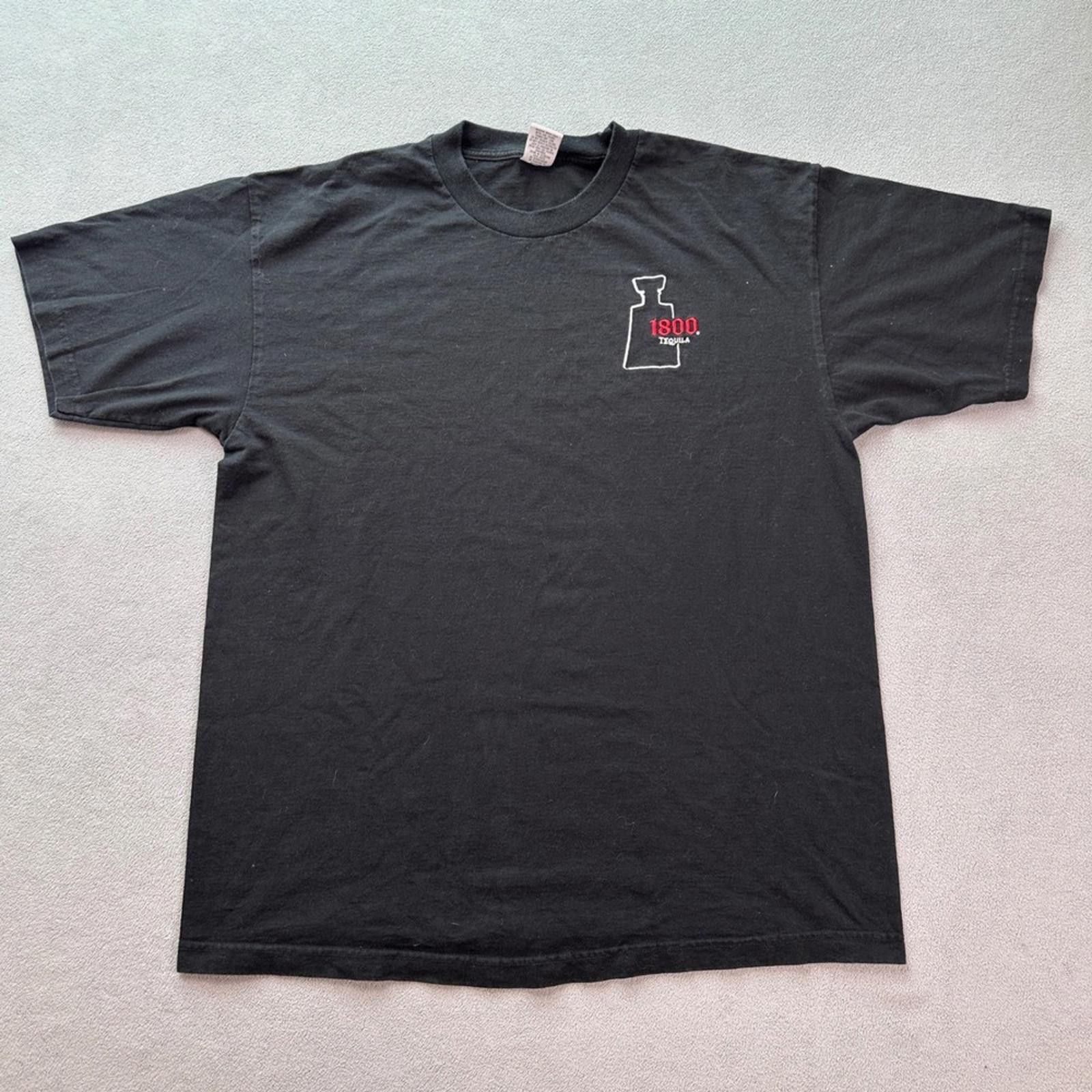 Other 1800 Tequila T Shirt Mens XL Black Short Sleeve 100% Blue Size US XL / EU 56 / 4 - 1 Thumbnail