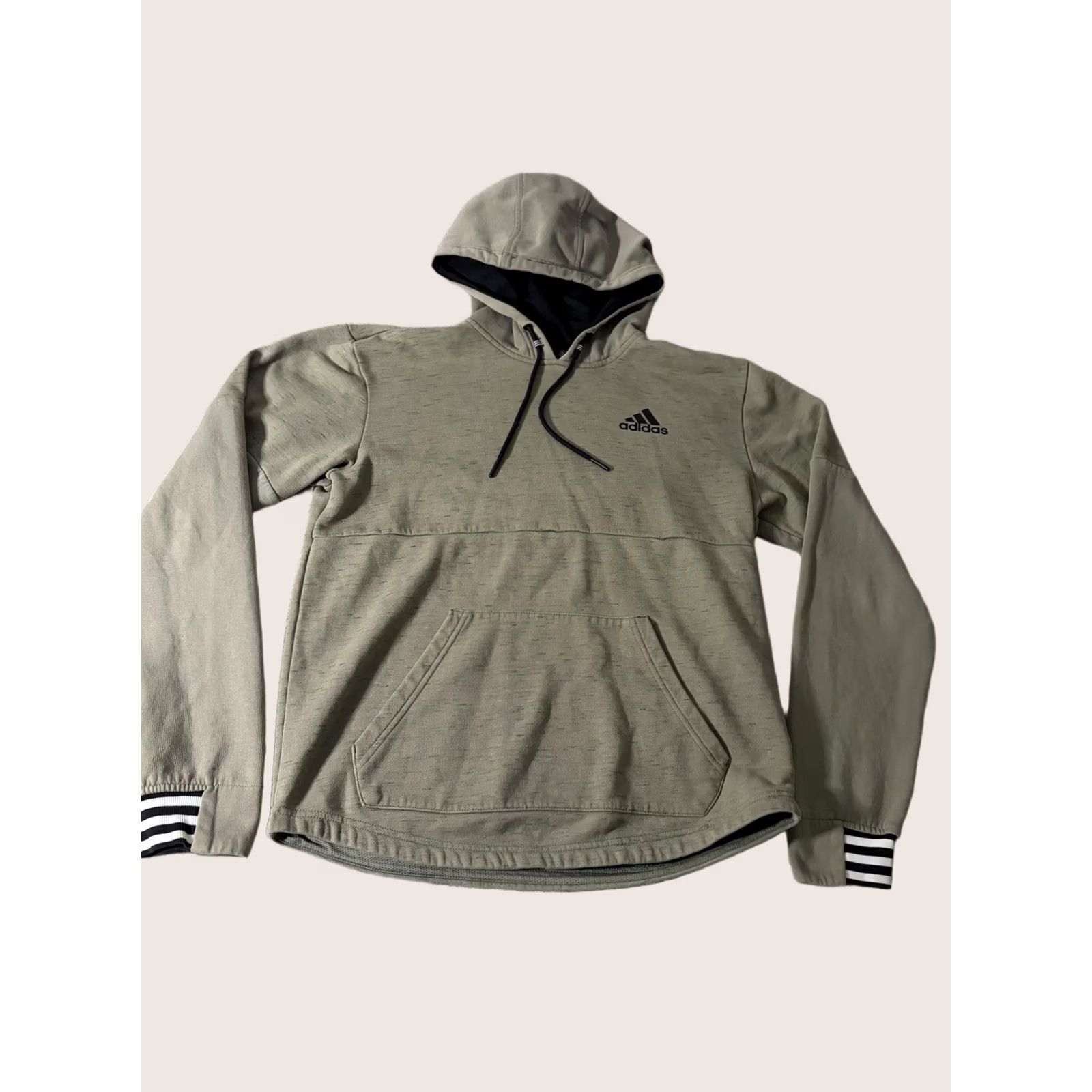 Adidas Adidas Hoodie Mens Small Green Fleece Pullover Kangaroo Logo Sweatshirt Athletic Size US S / EU 44-46 / 1 - 1 Thumbnail