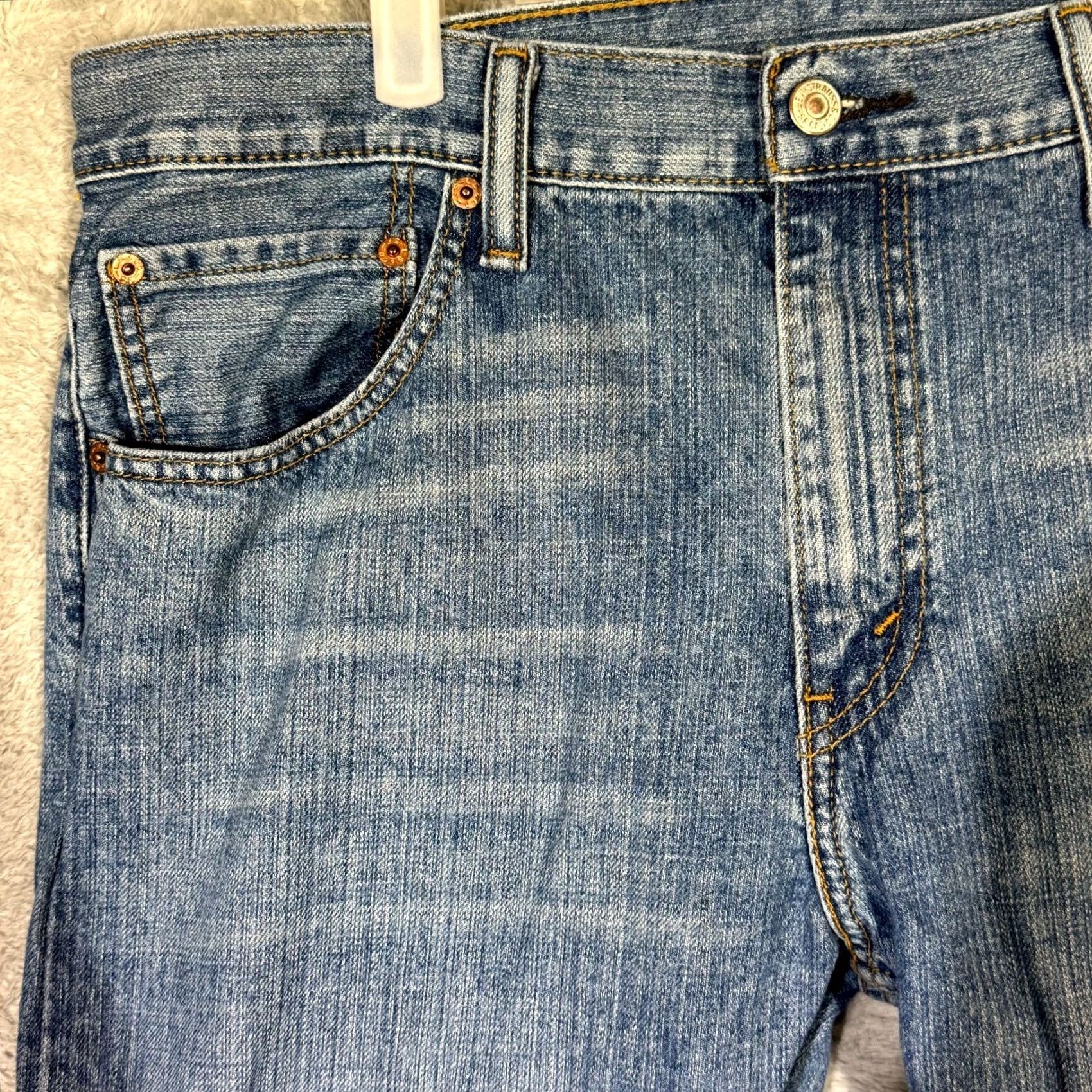 Levi's Levi's 527 Jeans Mens Blue Denim Bootcut Mid Rise 36x30 100% Cotton Size US 36 / EU 52 - 3 Thumbnail