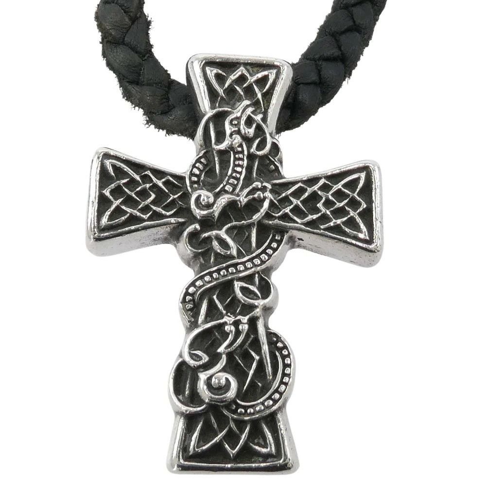 Chrome Hearts 🔥 CHROME HEARTS CELTIC CROSS LEATHER BRAID NECKLACE Size ONE SIZE - 2 Thumbnail