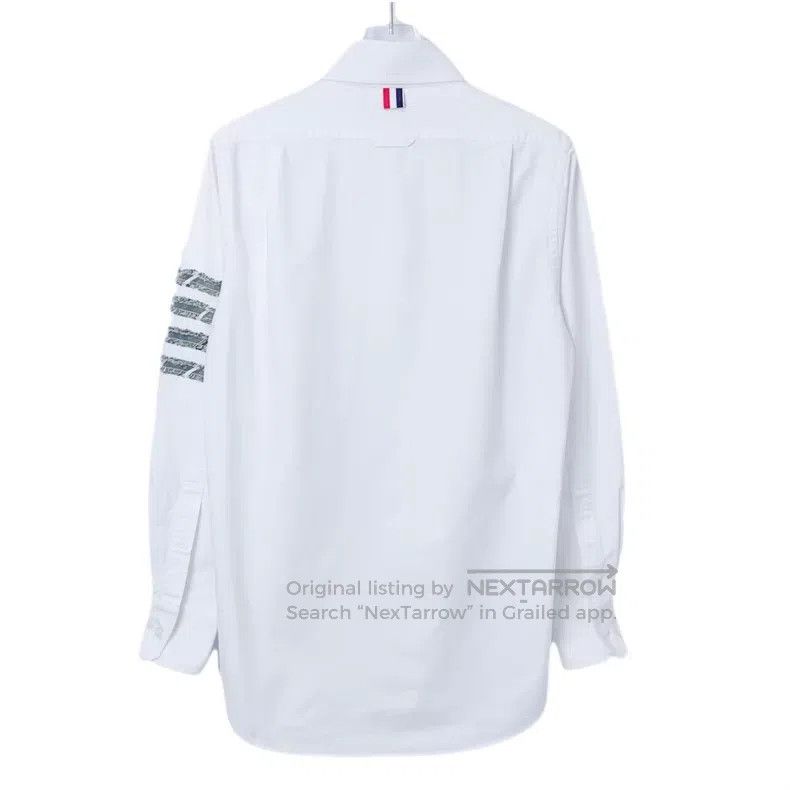 Thom Browne Thom Browne White long-sleeved shirt Size US XS / EU 42 / 0 - 2 Thumbnail