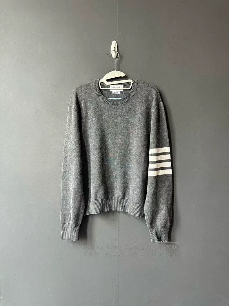 Thom Browne Thom Browne Grey Sweater Size US L / EU 52-54 / 3 - 1 Thumbnail