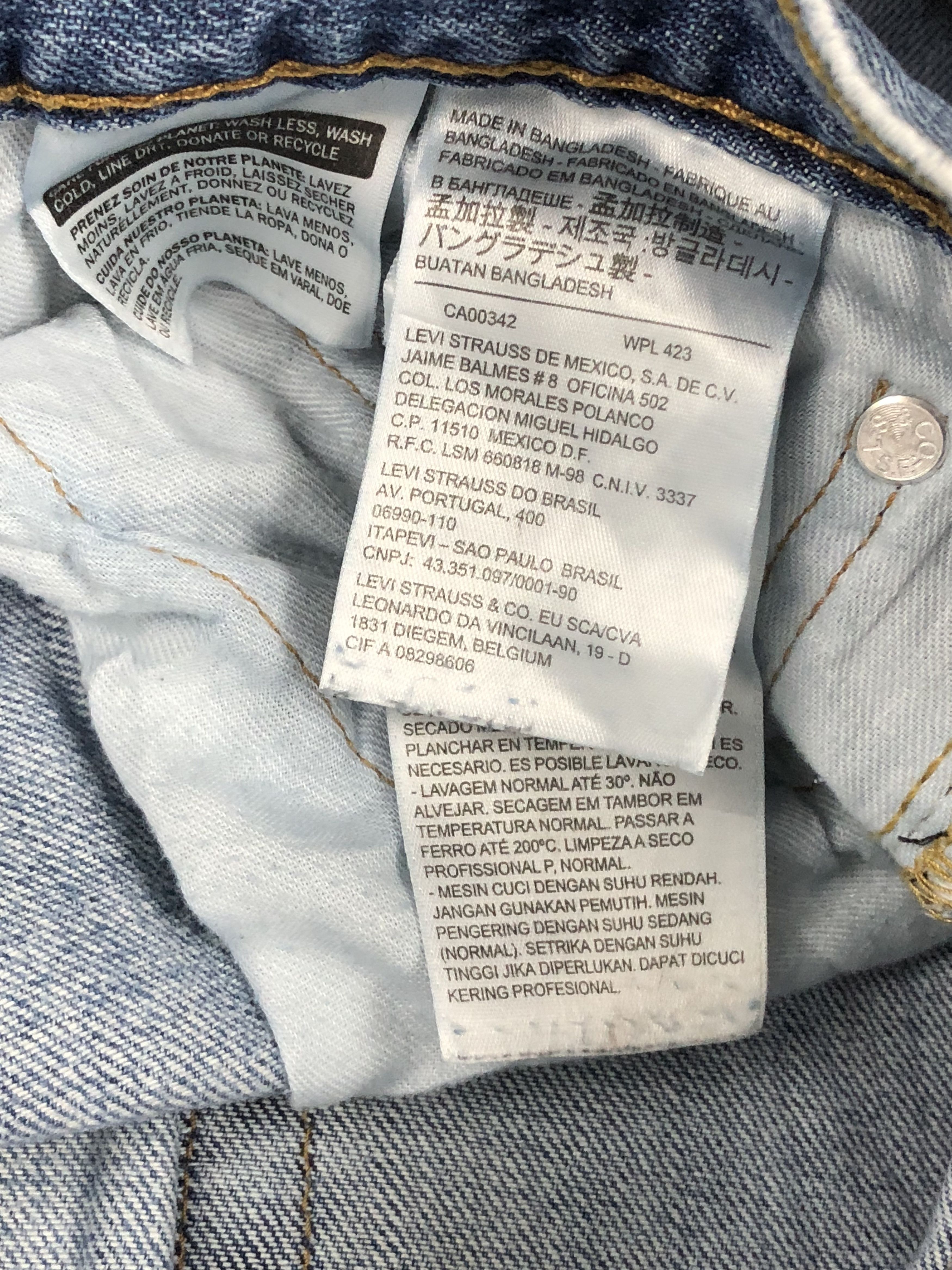 Levi's Vintage Levis 569 Blue Denim Jeans DPP0188 Size US 44 / EU 60 - 11 Thumbnail