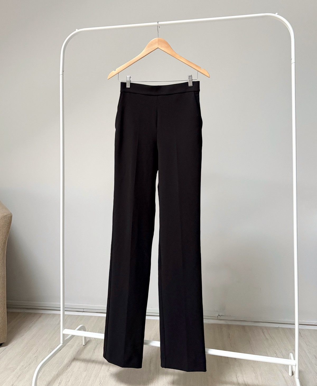 Elisabetta Franchi Elisabetta Franchi Black High Rise Pants Wide Leg IT 42 Size 28" / US 6 / IT 42 - 10 Thumbnail