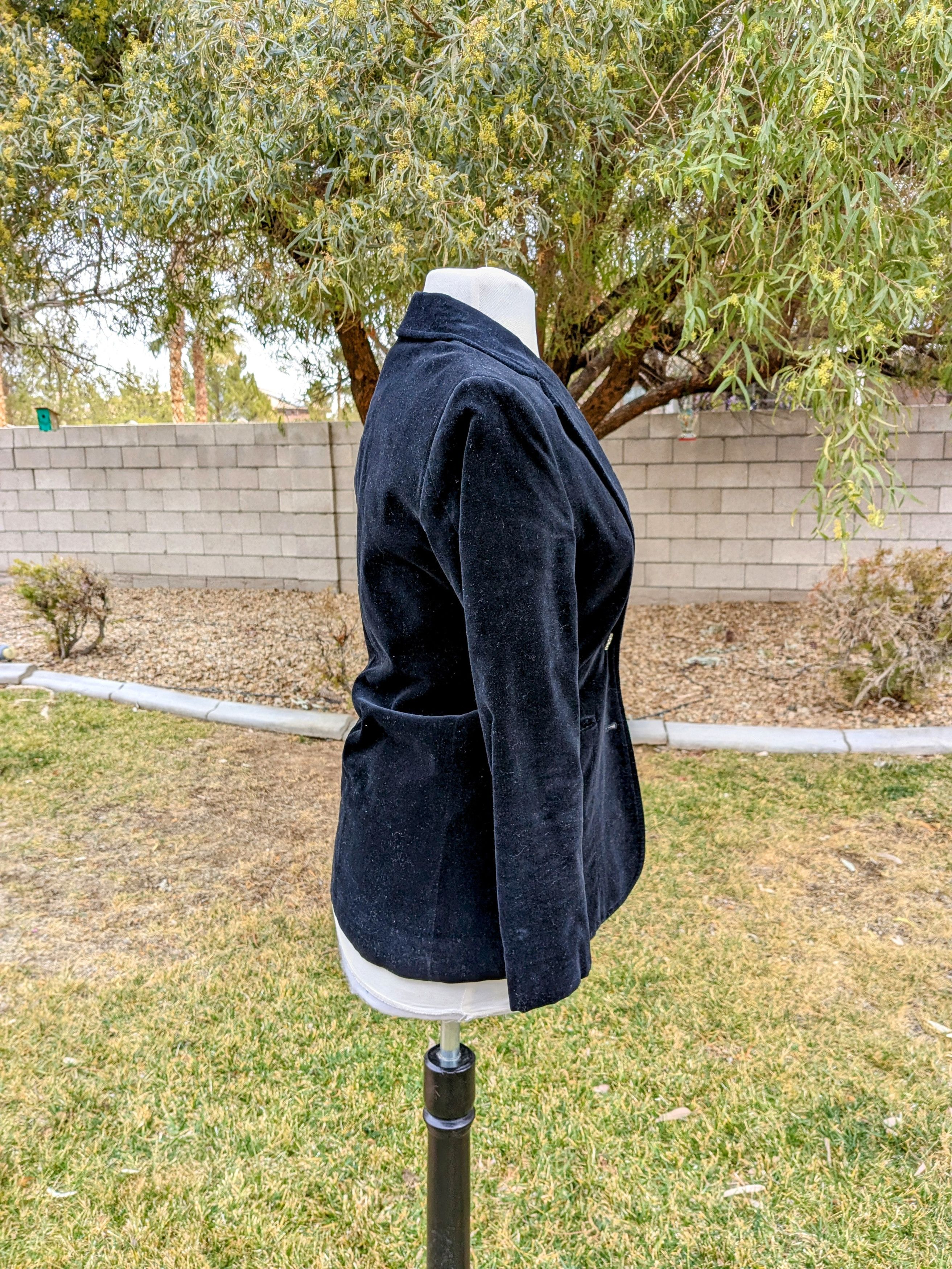 Vintage VTG Jean Nicole 1980s Japanese Velvet Blazer Suit Jacket EUC Size S / US 4 / IT 40 - 3 Thumbnail