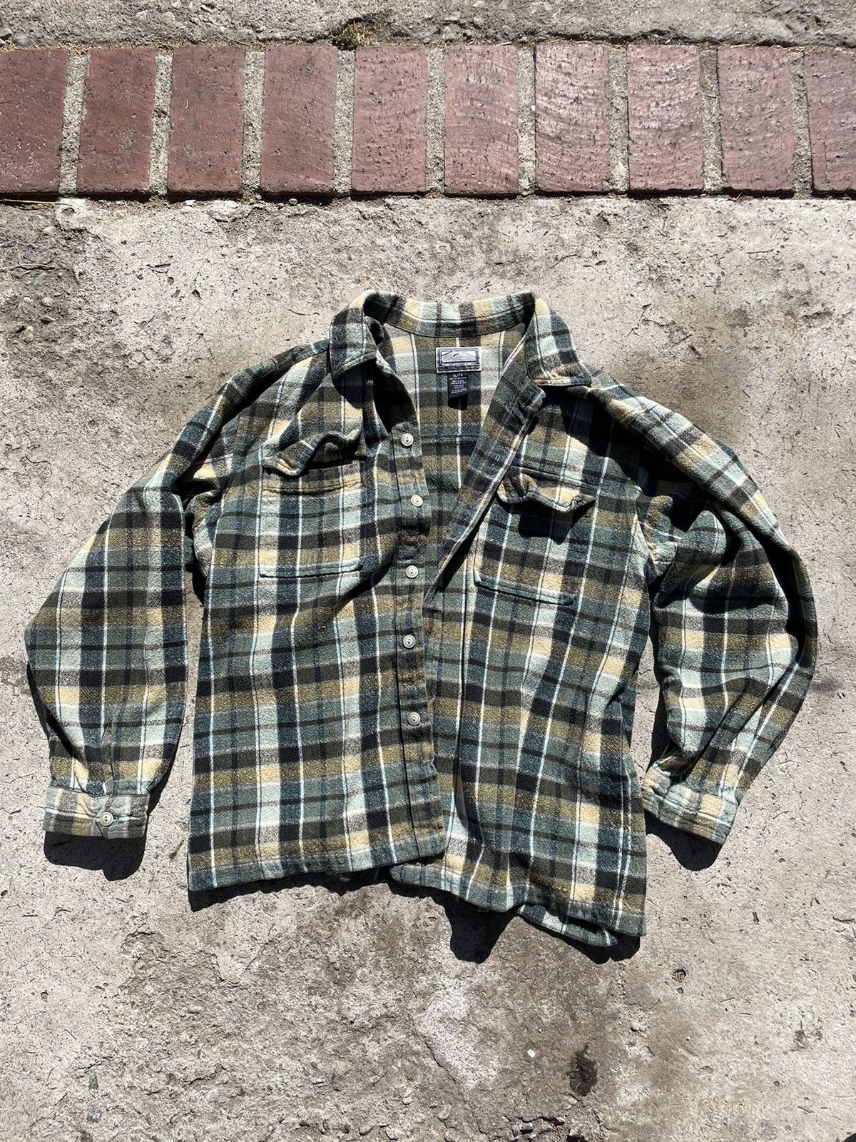 Quiksilver Quiksilver - Plaid Flannel Size US XL / EU 56 / 4 - 1 Thumbnail