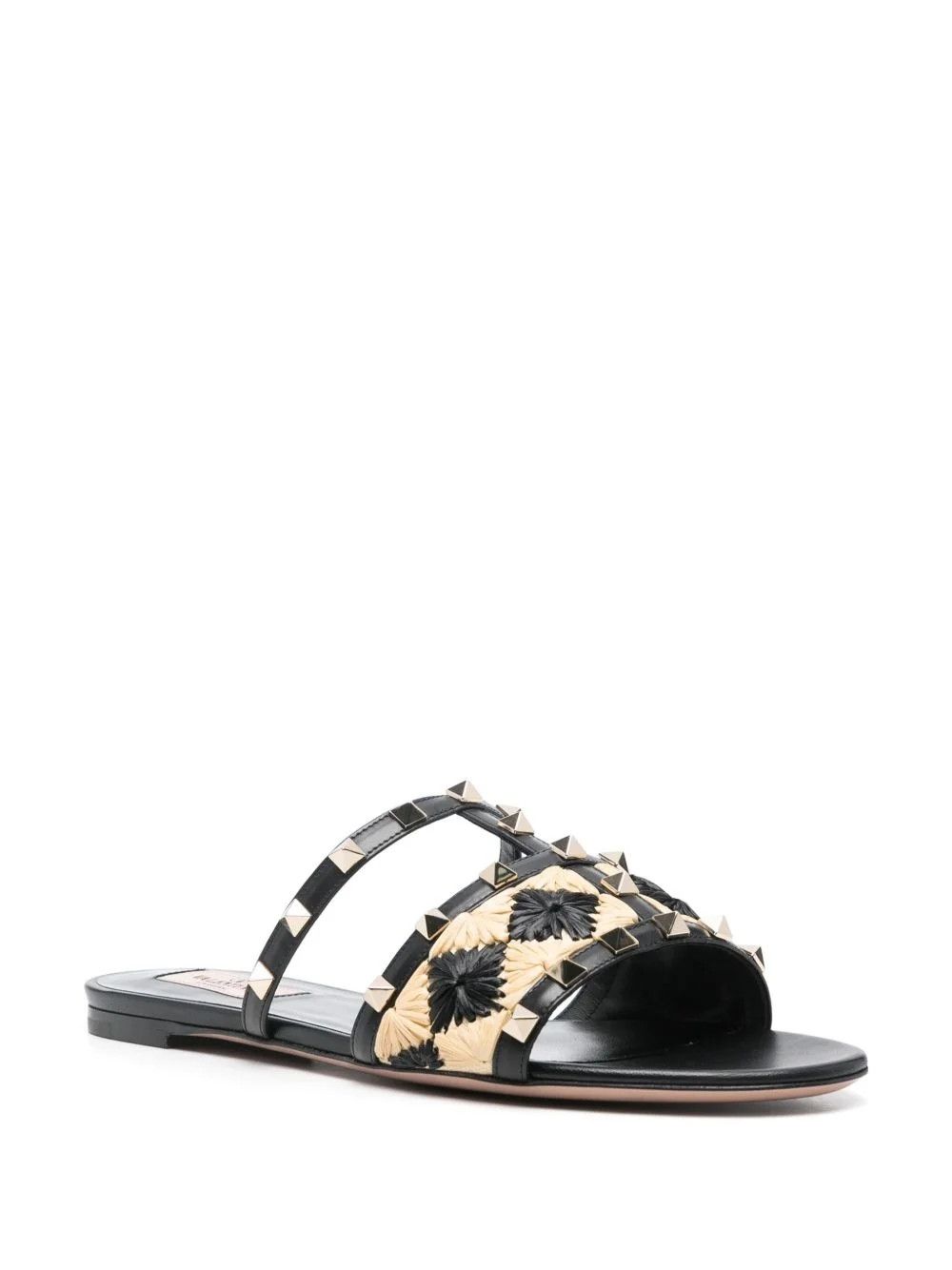 Valentino os11x0126 Rockstud Slides in Black Size US 9 / IT 39 - 2 Thumbnail