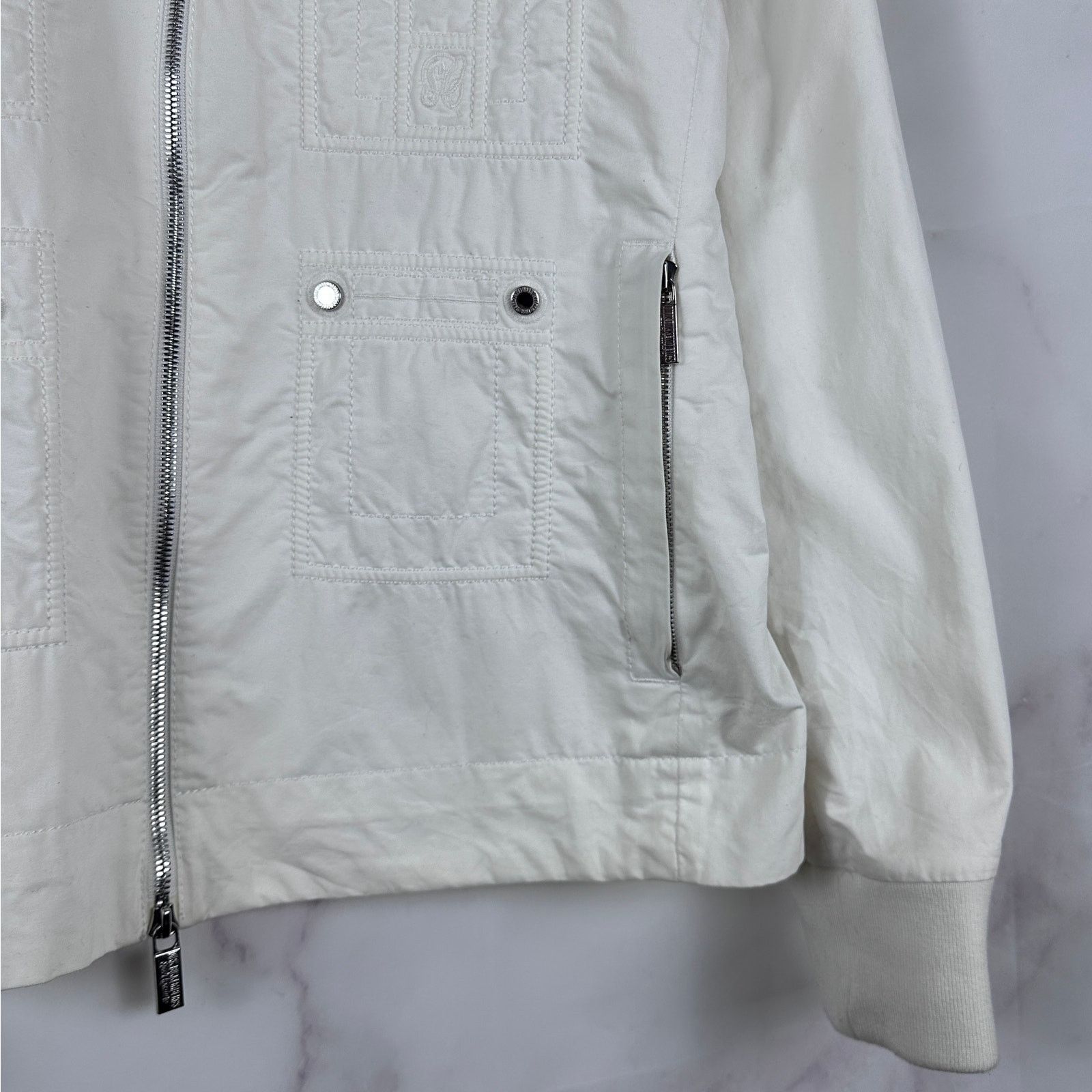 Dirk Bikkembergs S/S09 White Sports Couture Button Jacket Size US L / EU 52-54 / 3 - 8 Thumbnail