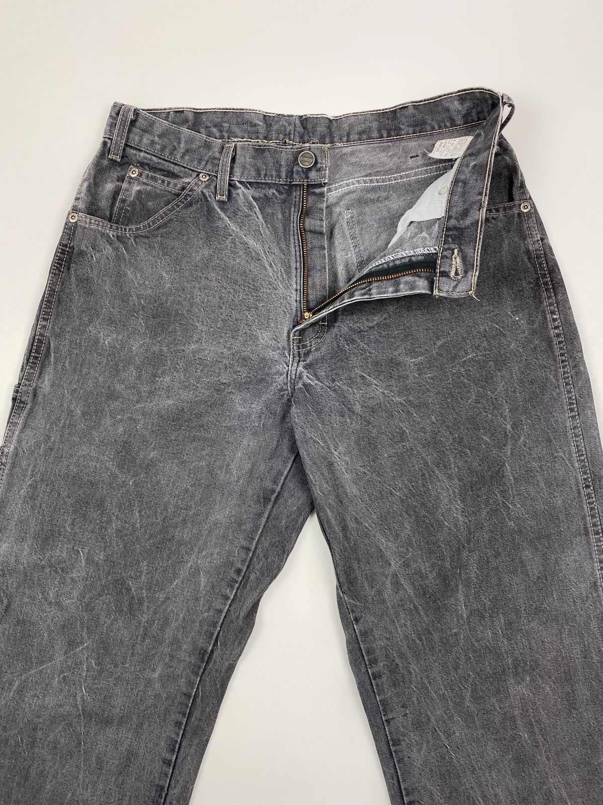Dickies Dickies Loose Fit Washed Grey Carpenter Denim Pants 34X30 Size US 34 / EU 50 - 5 Thumbnail