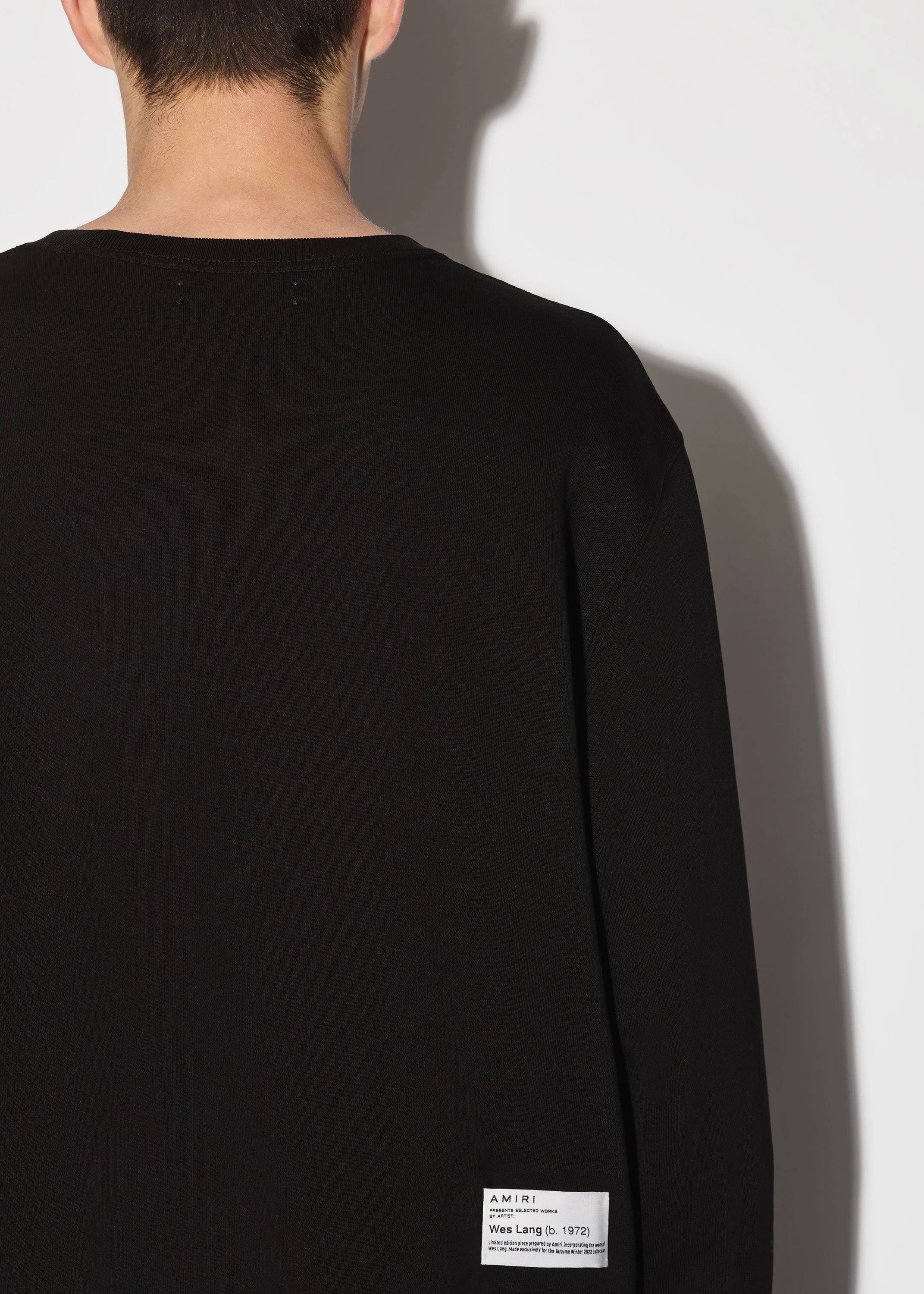Amiri × Wes Lang o1w1db10125 Checker Skull Crewneck Sweater in Black/White Size US S / EU 44-46 / 1 - 2 Thumbnail