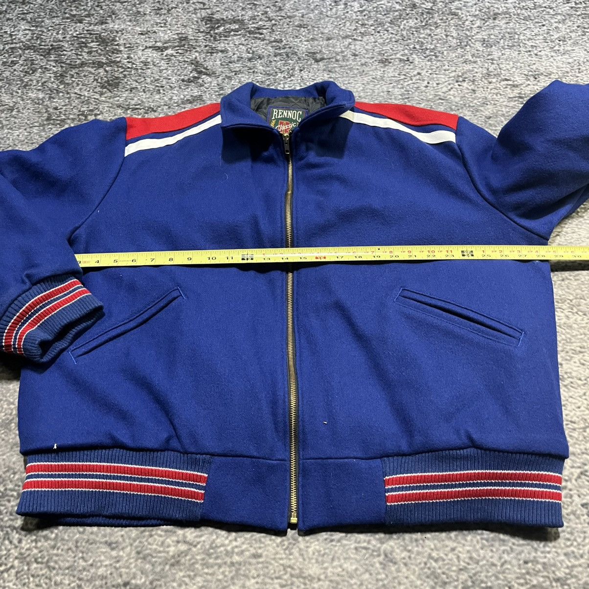Rennoc VINTAGE RENNOC BLANK FULL ZIP VARSITY LETTERMAN JACKET Size US XL / EU 56 / 4 - 8 Thumbnail