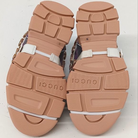 Gucci GUCCI Women's 'Lavender' Flashtreks w/ Crystals - EU36/US6 Size US 6 / IT 36 - 13 Thumbnail