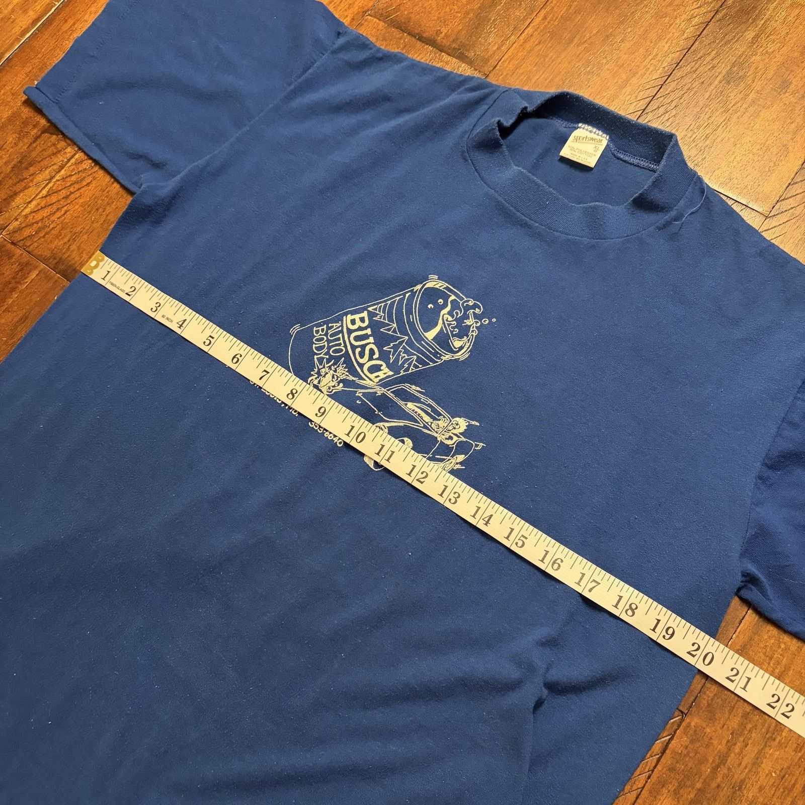 Vintage Vtg Busch Auto Body Shirt Mens XL Beer Can Car St Louis USA Size US XL / EU 56 / 4 - 6 Thumbnail