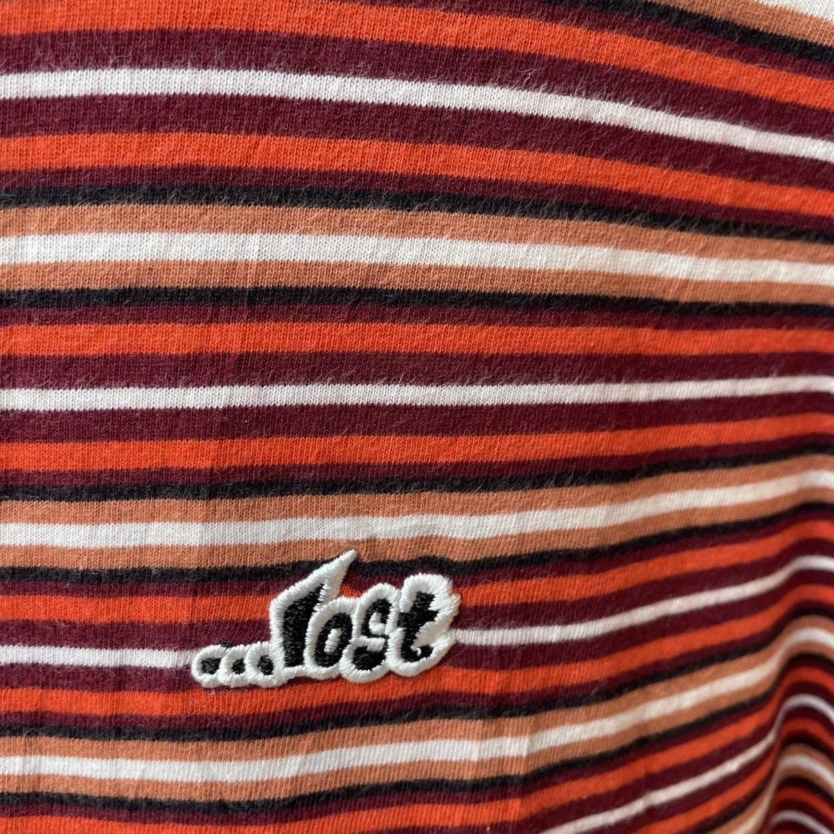 Lost Enterprises × Vintage 🔥Vintage Lost Skateboard Striped Tee Size US XL / EU 56 / 4 - 5 Thumbnail