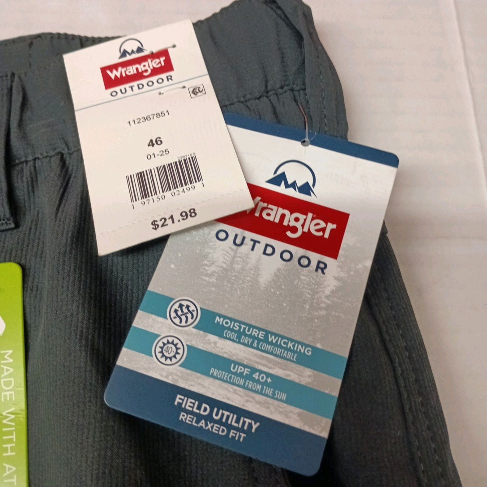 Wrangler Wrangler Mens Field Utility Shorts Size 46 Black Relaxed Fit Size US 44 / EU 60 - 2 Thumbnail