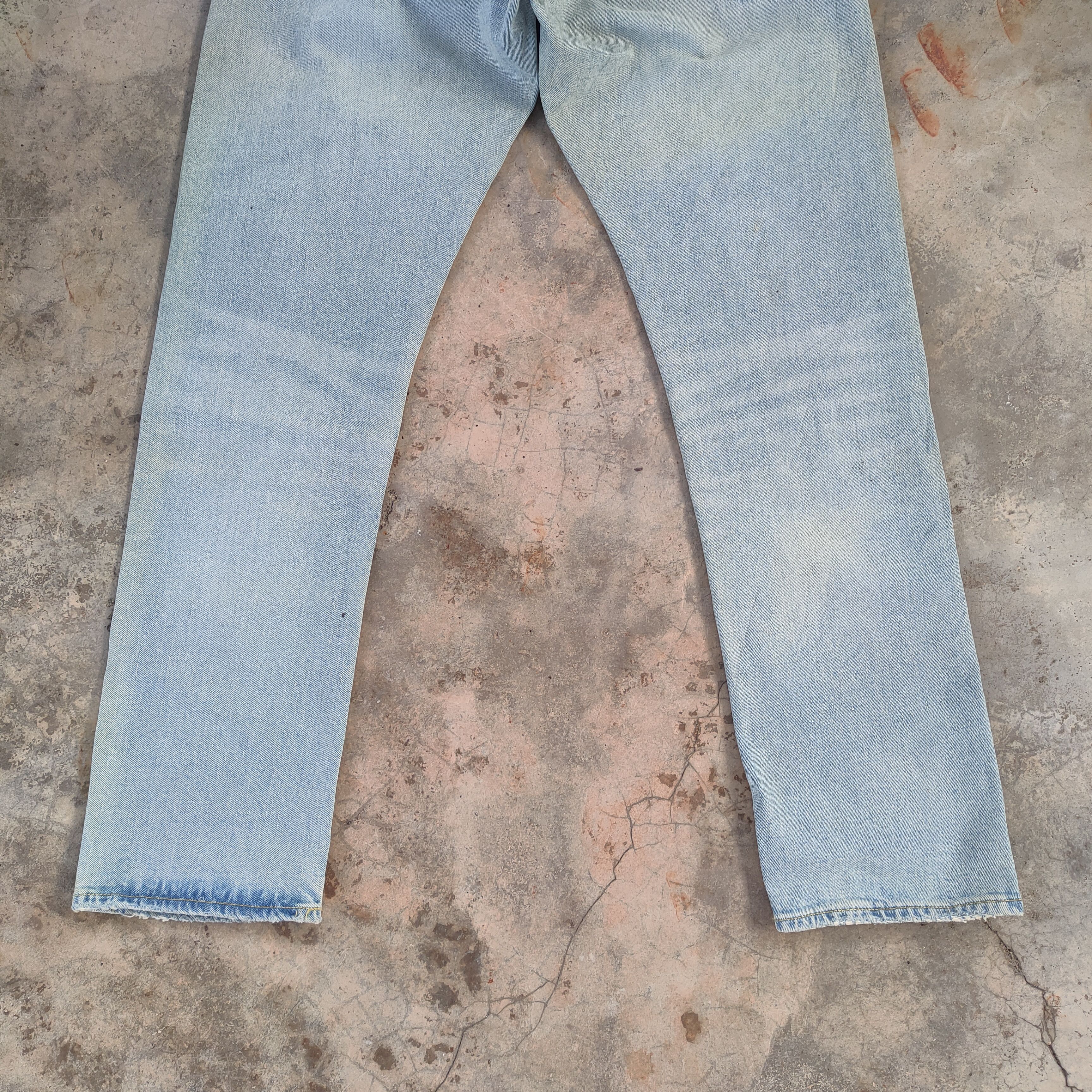 Gap W32 VINTAGE GAP FADED BLUE DISTRESSED JEANS PANTS Size US 32 / EU 48 - 11 Thumbnail