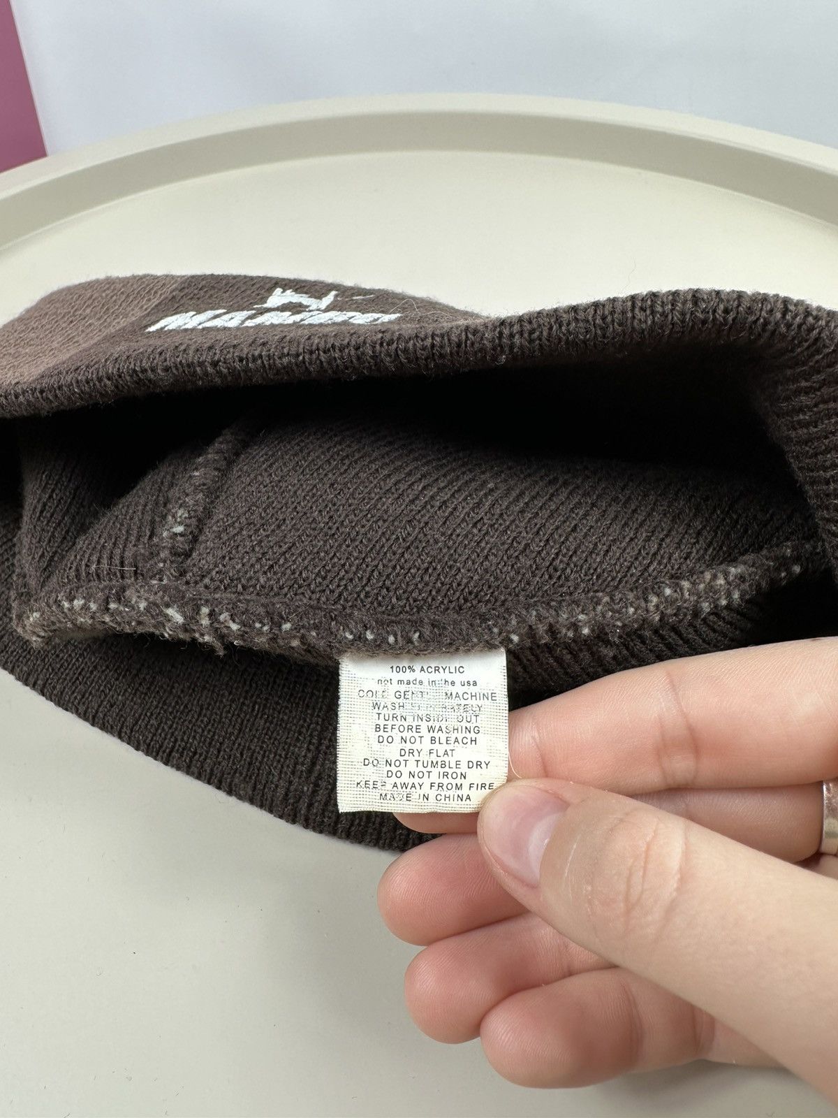Mambo × Vintage Mambo Knitted check hat Size ONE SIZE - 10 Thumbnail